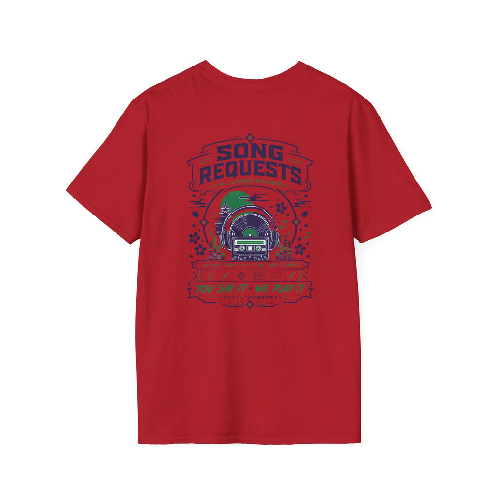 Rogue Wolf Retro Asia Graphic Music T-Shirt, Unisex Softstyle Tee, Casual Wear
