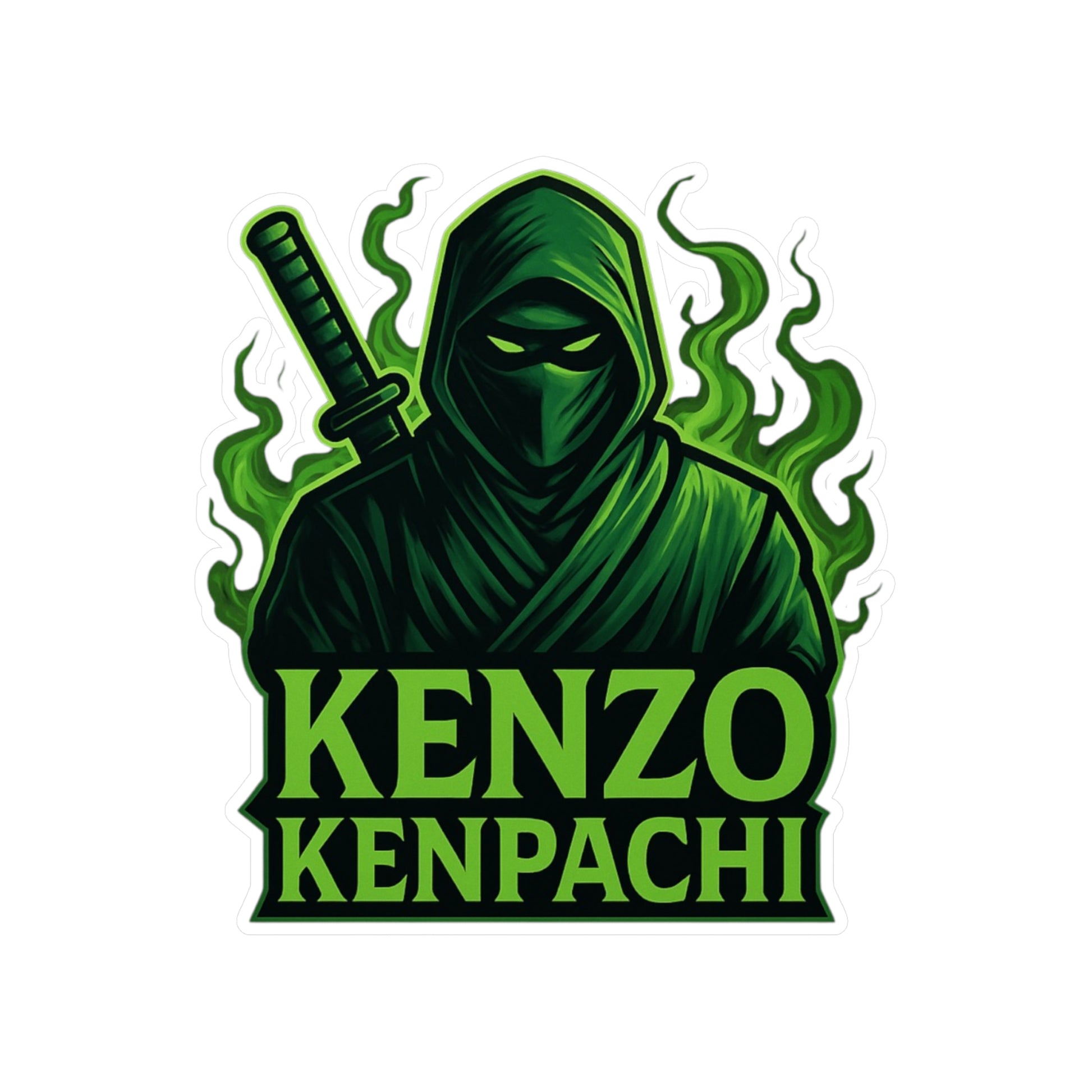 Kenzo Kenpachi Vinyl Decals | Anime Wall Art, Stickers for Fans, Home Decor, Laptop Decoration, Gift Ideas