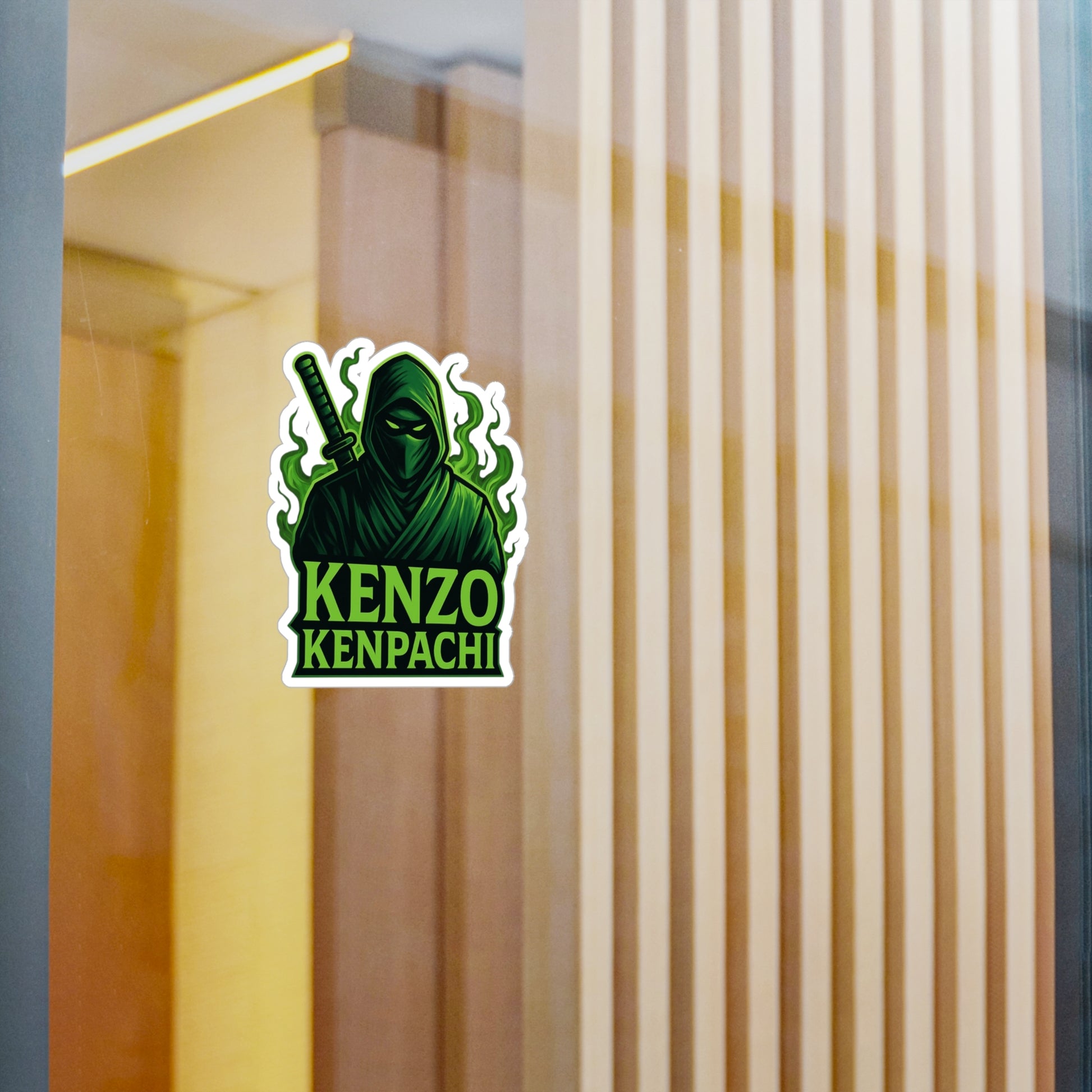 Kenzo Kenpachi Vinyl Decals | Anime Wall Art, Stickers for Fans, Home Decor, Laptop Decoration, Gift Ideas