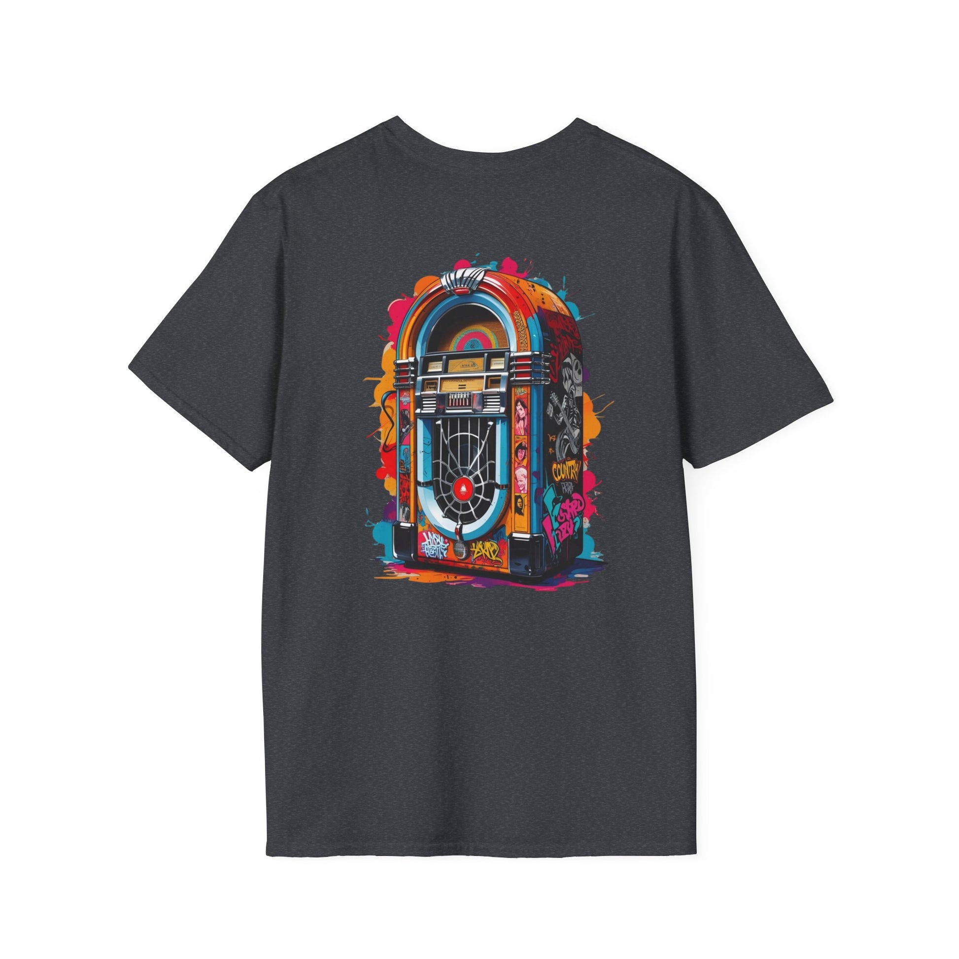 PolyJAMorous Jukebox Graphic T-Shirt, Unisex Softstyle Tee, Casual Wear