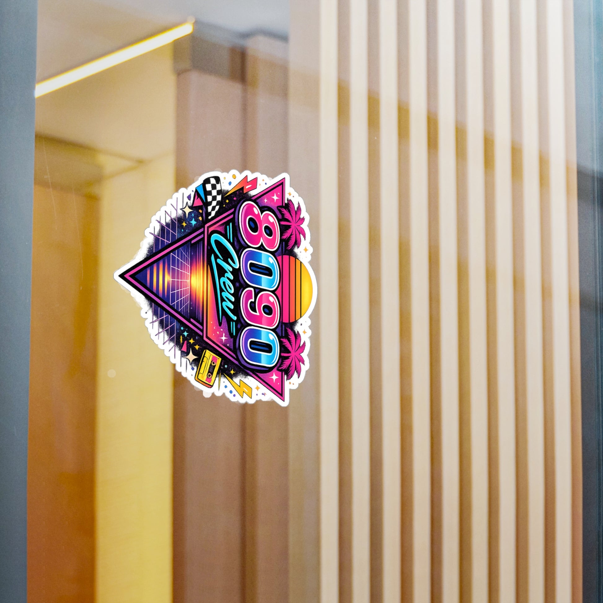 Crew Sticker — 8-0-9-0 for Kenzo's Lightswitch Lounge DJ Livestream (Kiss-Cut Vinyl Decal)