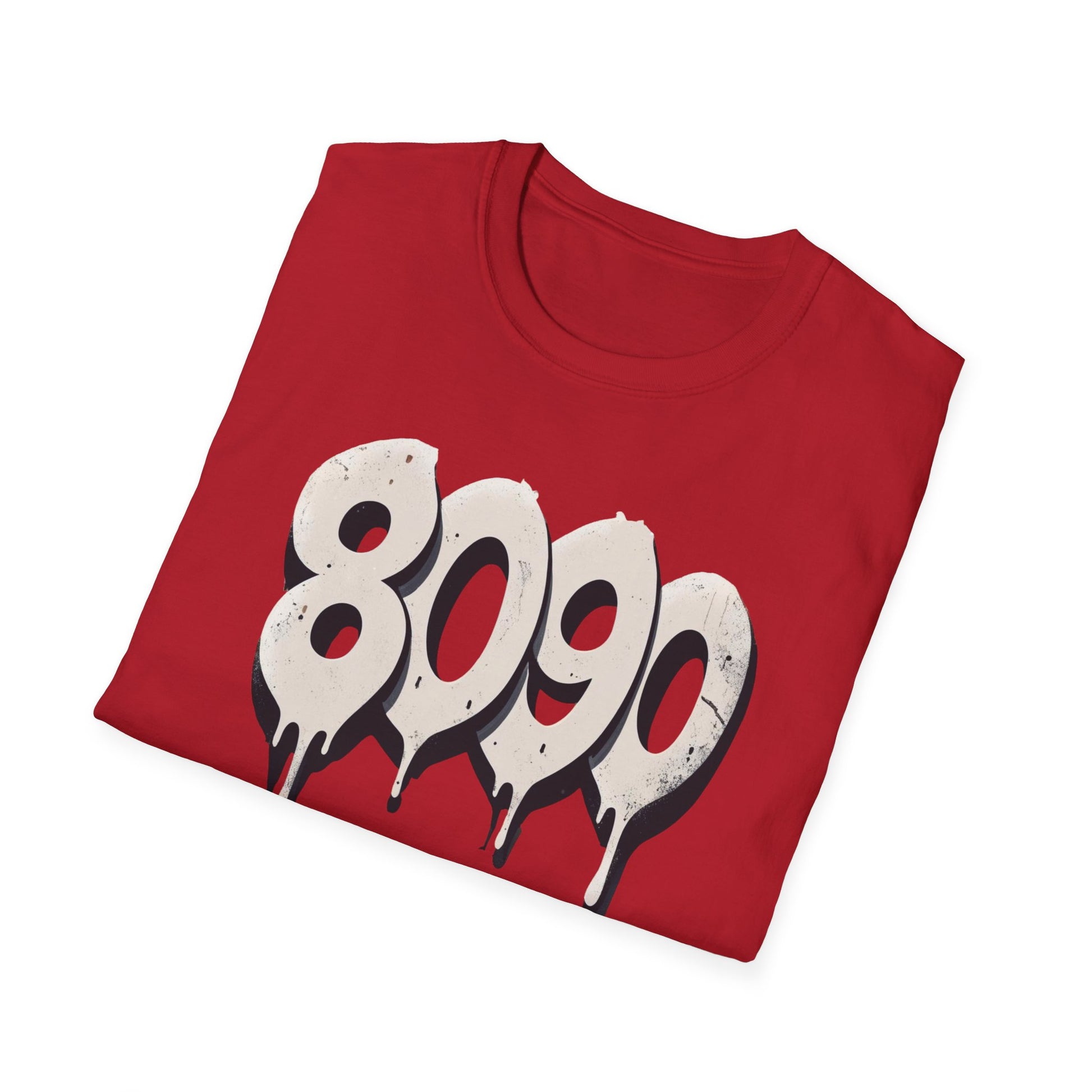 8-0-9-0 Crew Basic Graphic T-Shirt, Unisex Softstyle Tee, Casual Wear