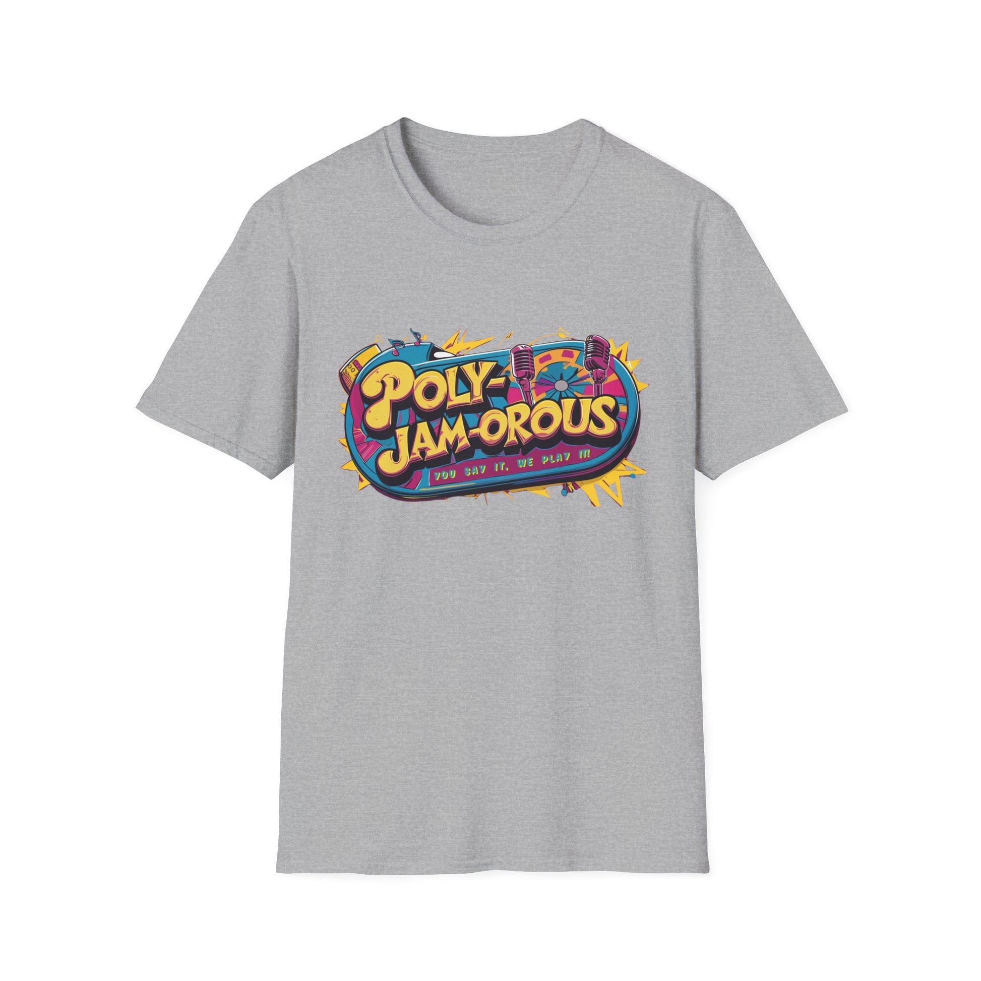 PolyJAMorous Jukebox Graphic T-Shirt, Unisex Softstyle Tee, Casual Wear