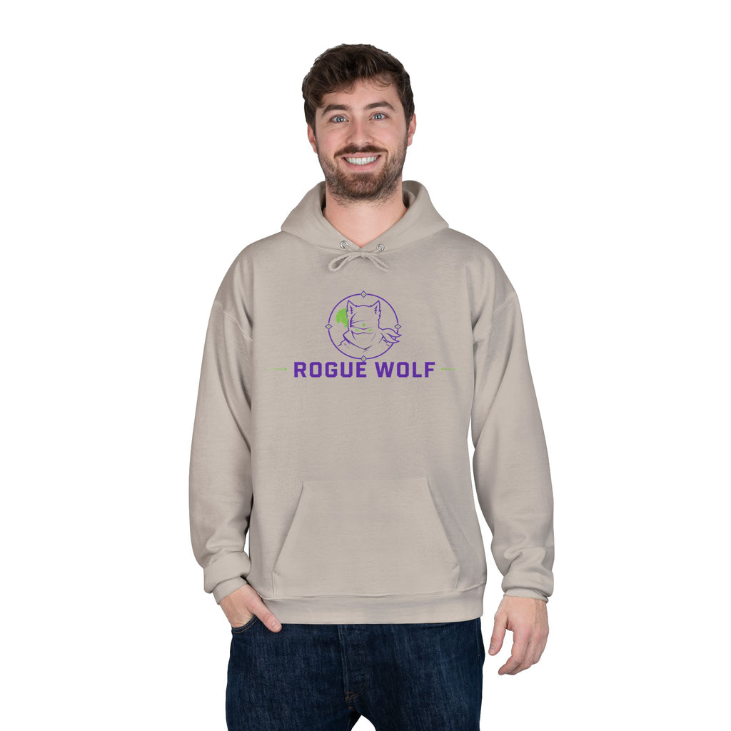 Rogue Wolf 'Lightswitch Lounge' Graphic Hoodie — Retro Neon B-Side Pullover Style 2