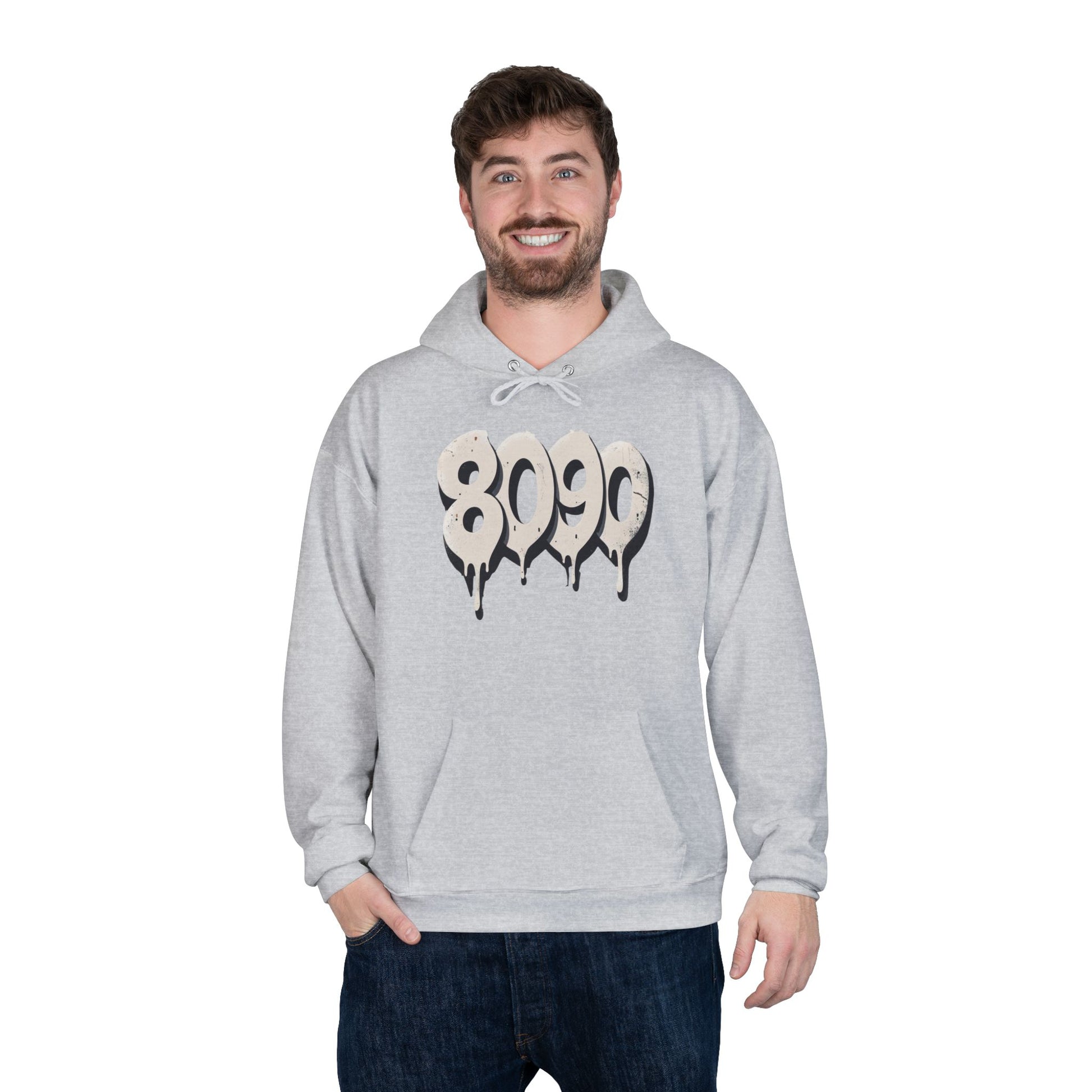 8-0-9-0 Crew Basic Hoodie | Unique Graphic Pullover Sweatshirt for Music Lovers