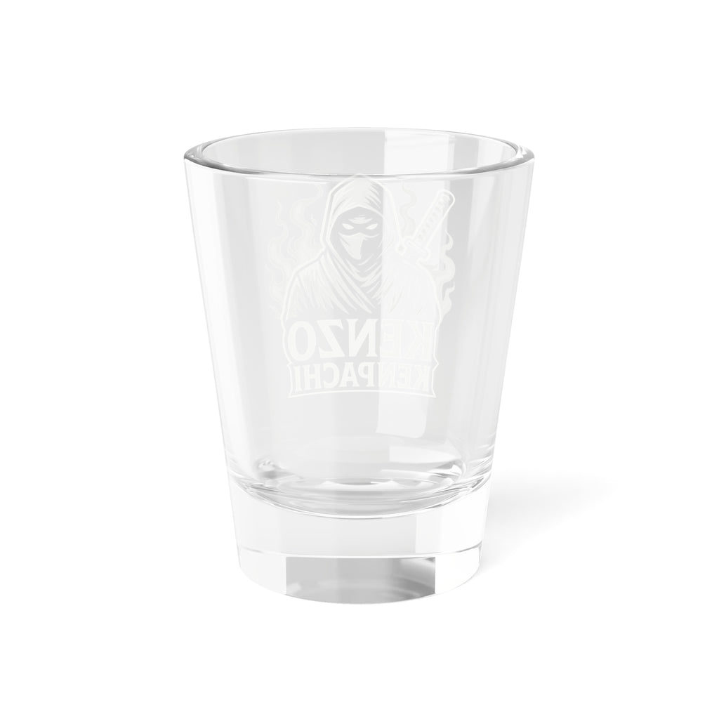 Ninja-Themed Shot Glass, Unique Barware, Gift for Anime Fans, Collectible Drinking Glass, Kenzo Kenpachi Decor