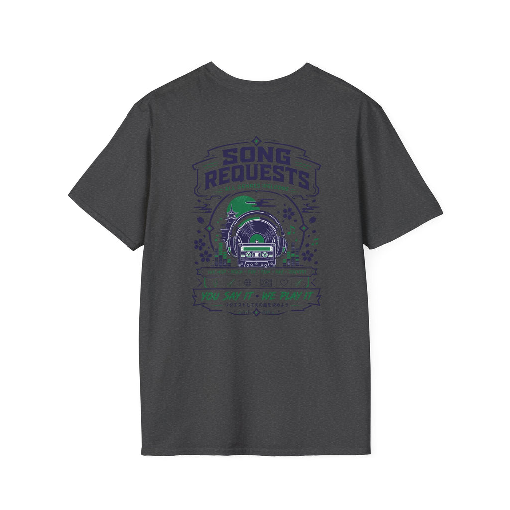 Rogue Wolf Retro Asia Graphic Music T-Shirt, Unisex Softstyle Tee, Casual Wear