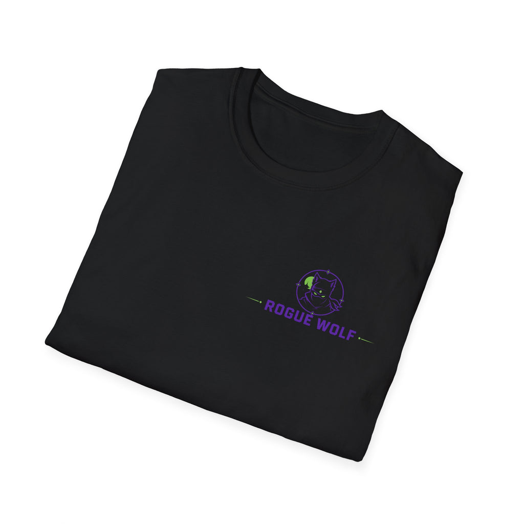 Rogue Wolf Retro Asia Graphic Music T-Shirt, Unisex Softstyle Tee, Casual Wear