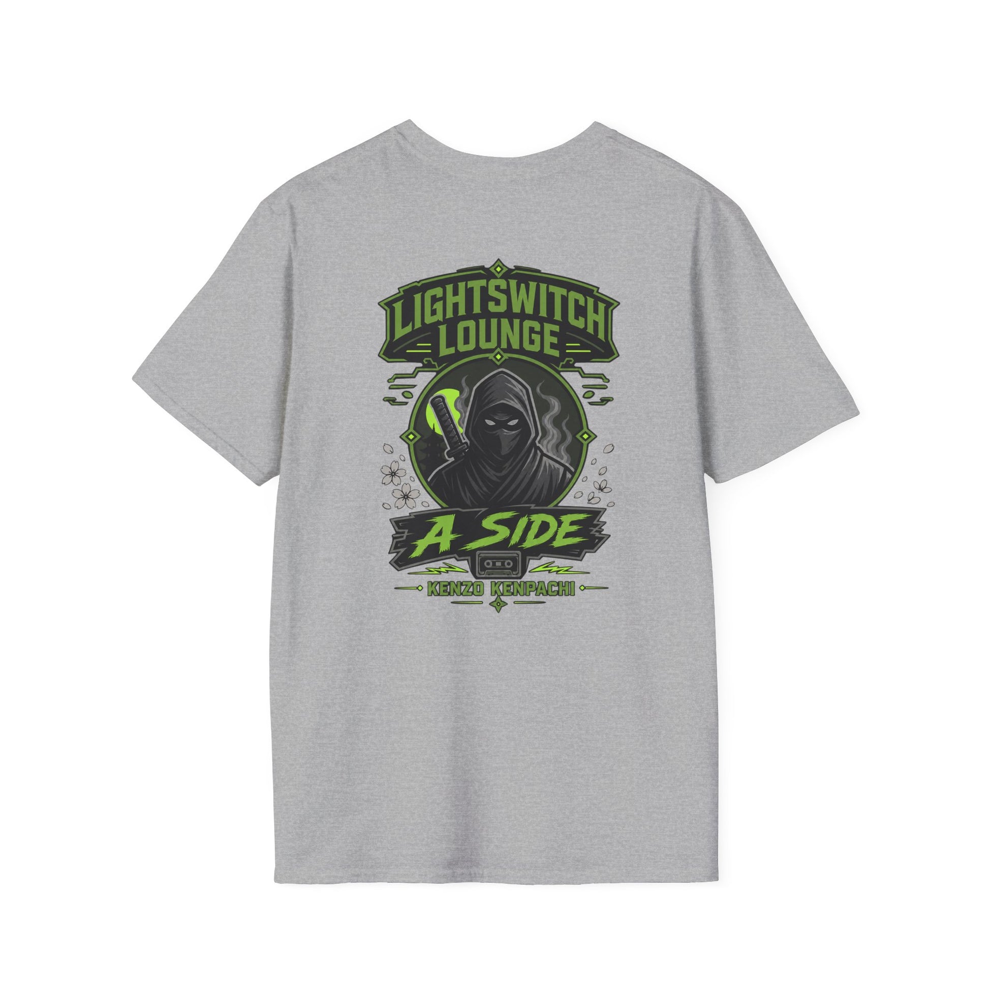Lightswitch Lounge Kenzo A-Side Graphic T-Shirt, Unisex Softstyle Tee, Casual Wear