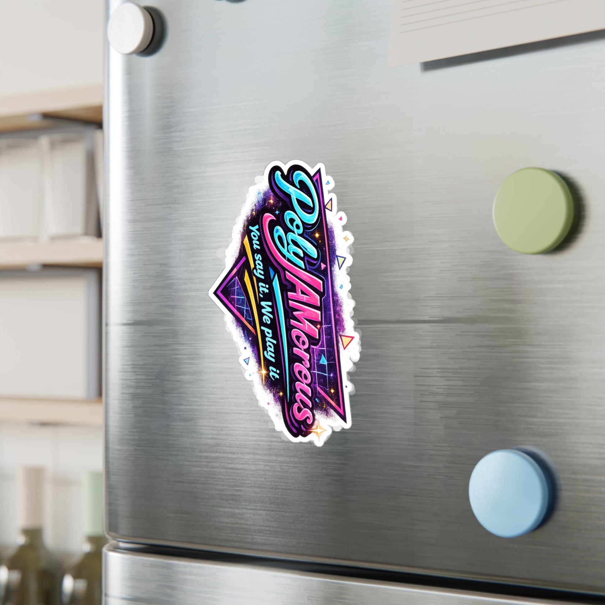 PolyJAMorous Sticker — Kiss-Cut Vinyl Decal for Kenzo Live DJ Stream