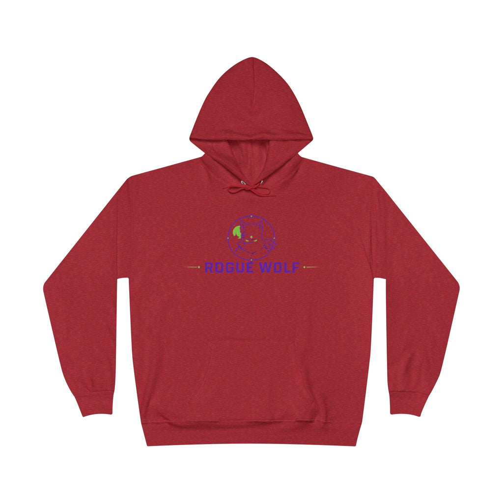 Rogue Wolf 'Lightswitch Lounge' Graphic Hoodie — Retro Neon B-Side Pullover