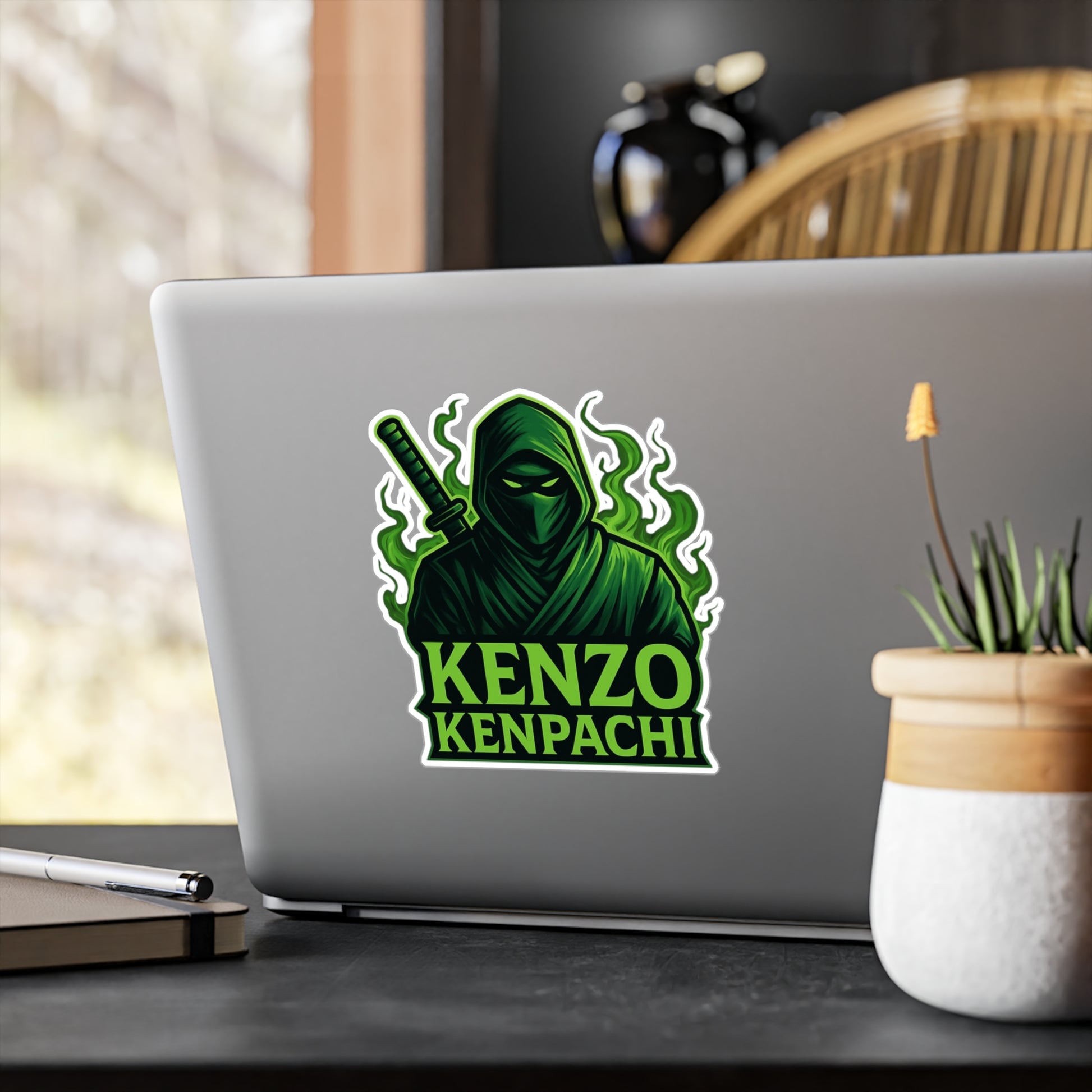 Kenzo Kenpachi Vinyl Decals | Anime Wall Art, Stickers for Fans, Home Decor, Laptop Decoration, Gift Ideas