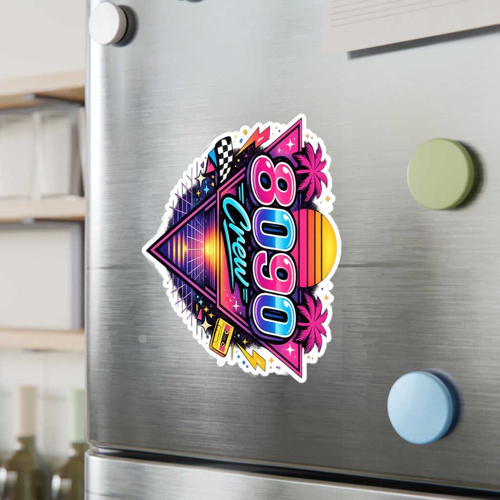 Crew Sticker — 8-0-9-0 for Kenzo's Lightswitch Lounge DJ Livestream (Kiss-Cut Vinyl Decal)