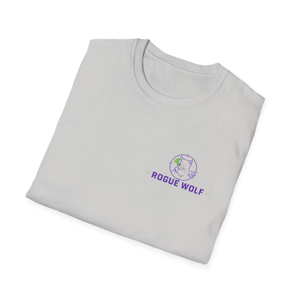 Rogue Wolf Retro Asia Graphic Music T-Shirt, Unisex Softstyle Tee, Casual Wear