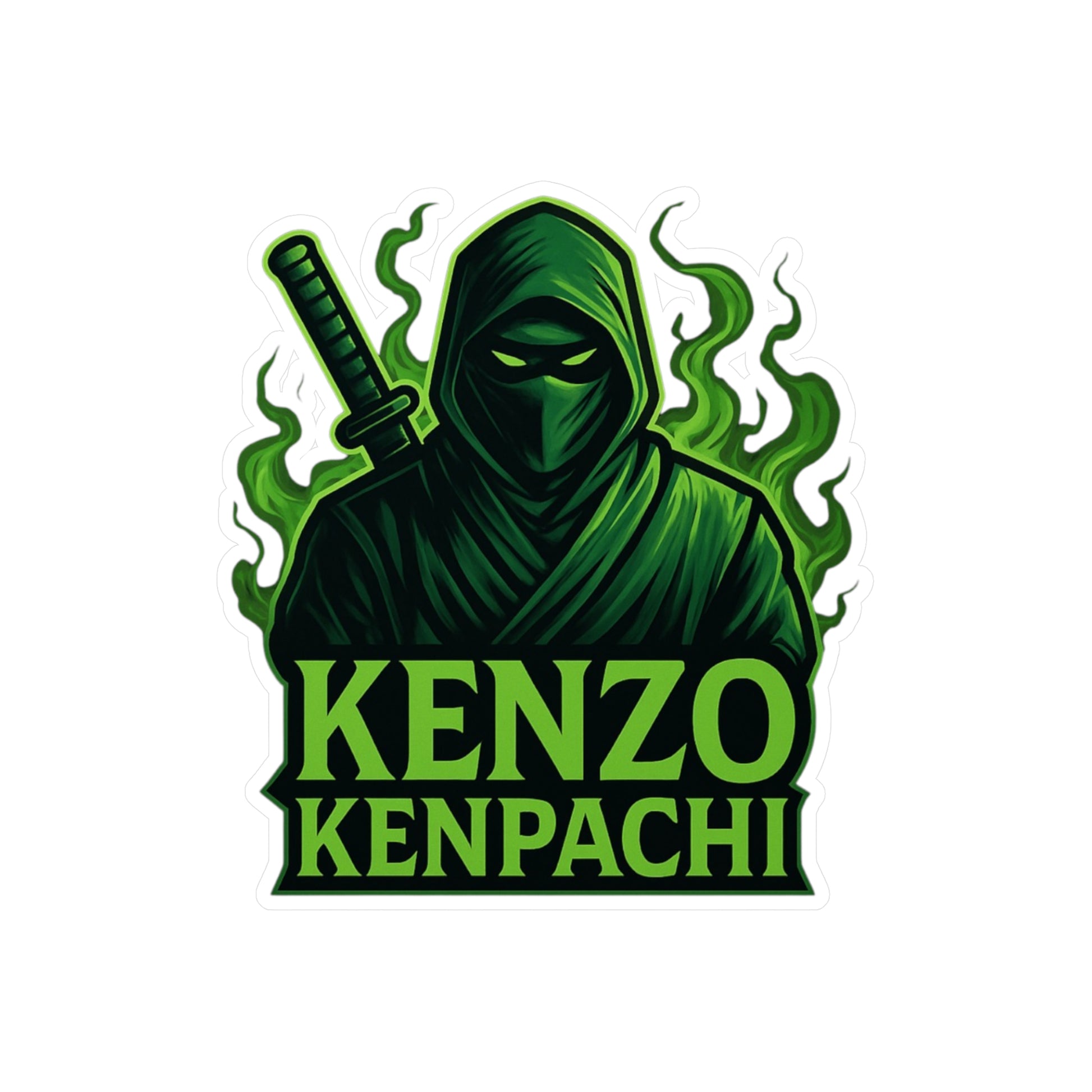 Kenzo Kenpachi Vinyl Decals | Anime Wall Art, Stickers for Fans, Home Decor, Laptop Decoration, Gift Ideas