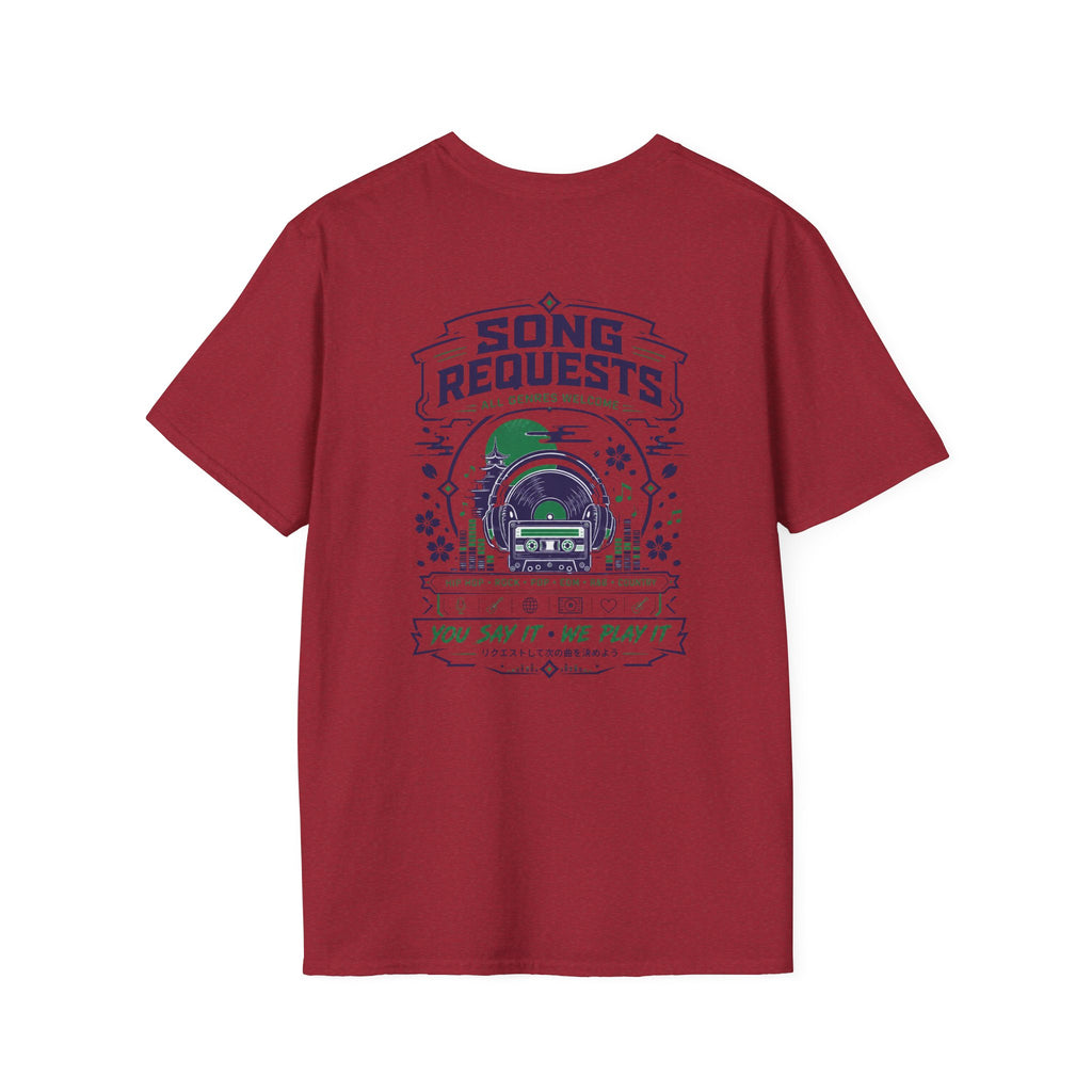 Rogue Wolf Retro Asia Graphic Music T-Shirt, Unisex Softstyle Tee, Casual Wear