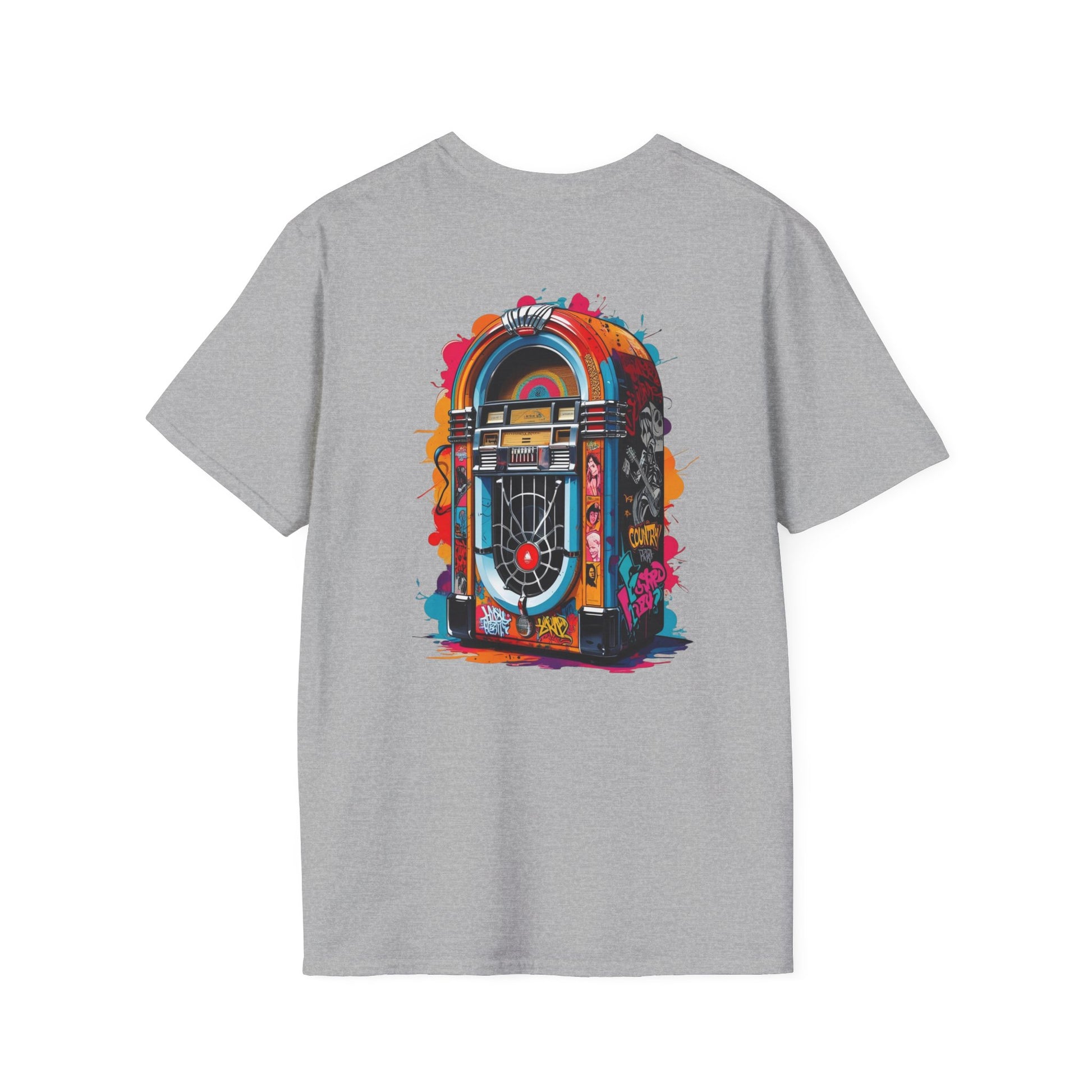 PolyJAMorous Jukebox Graphic T-Shirt, Unisex Softstyle Tee, Casual Wear