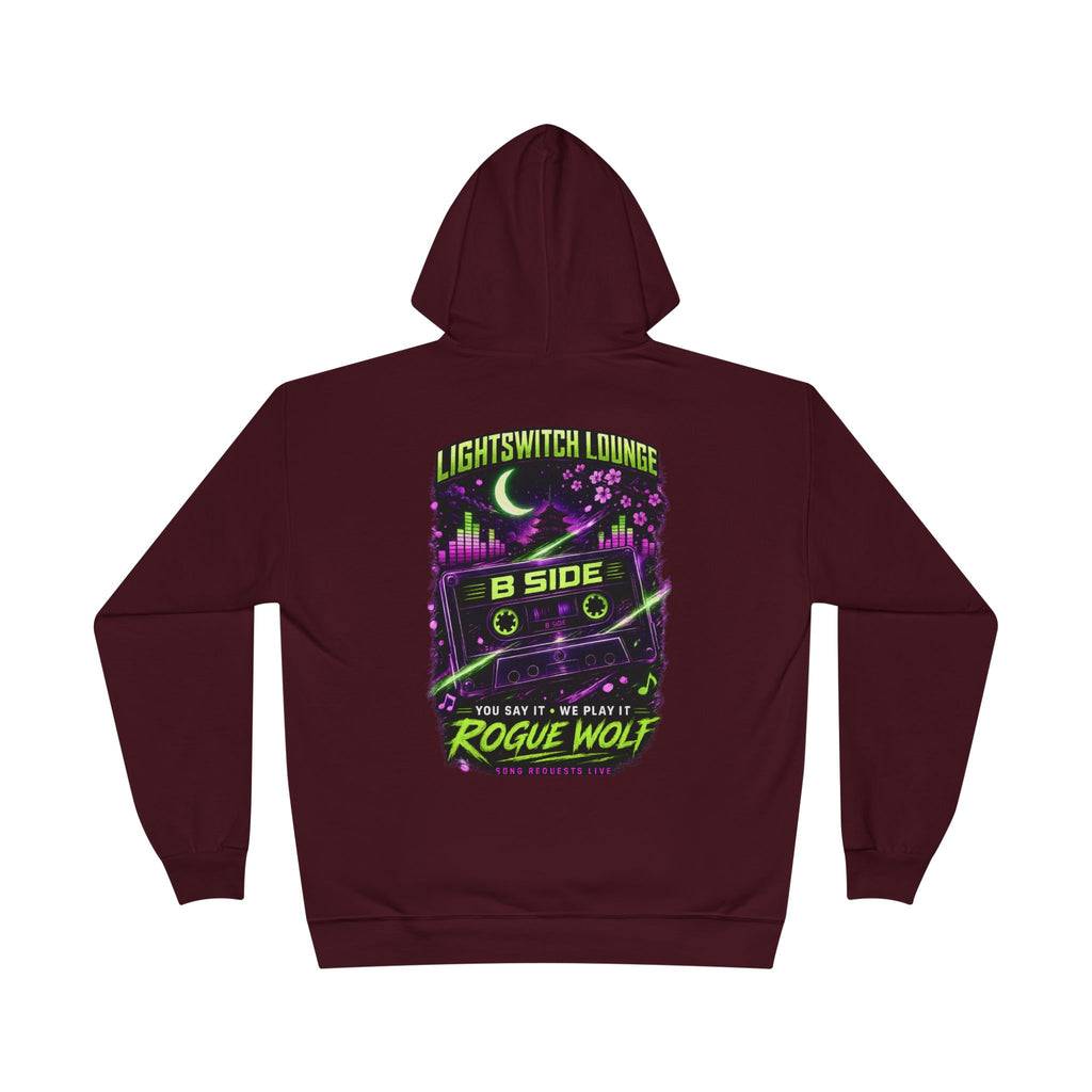 Rogue Wolf 'Lightswitch Lounge' Graphic Hoodie — Retro Neon B-Side Pullover Style 2