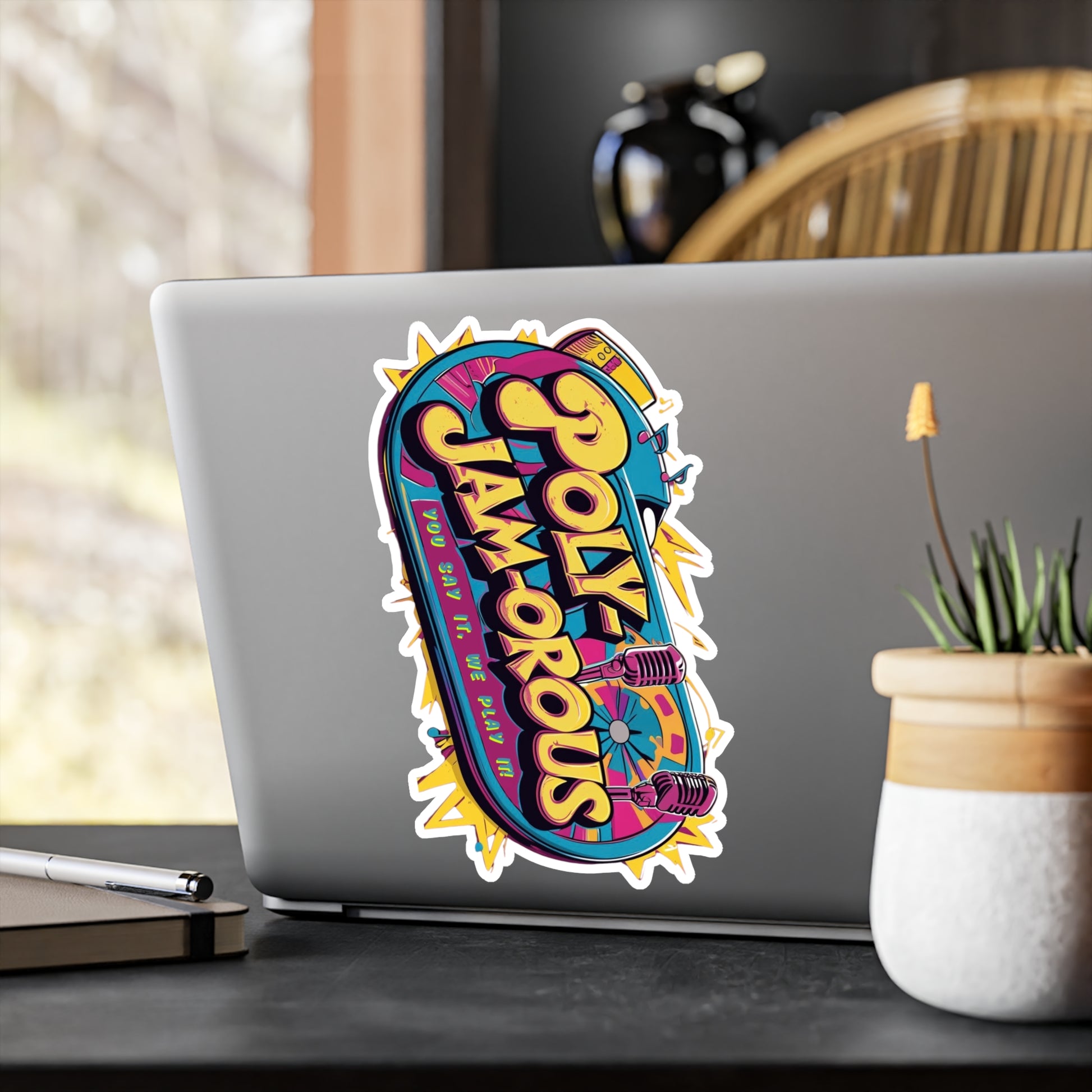 PolyJAMorous Vinyl Decals | Anime Wall Art, Stickers for Fans, Home Decor, Laptop Decoration, Gift Ideas