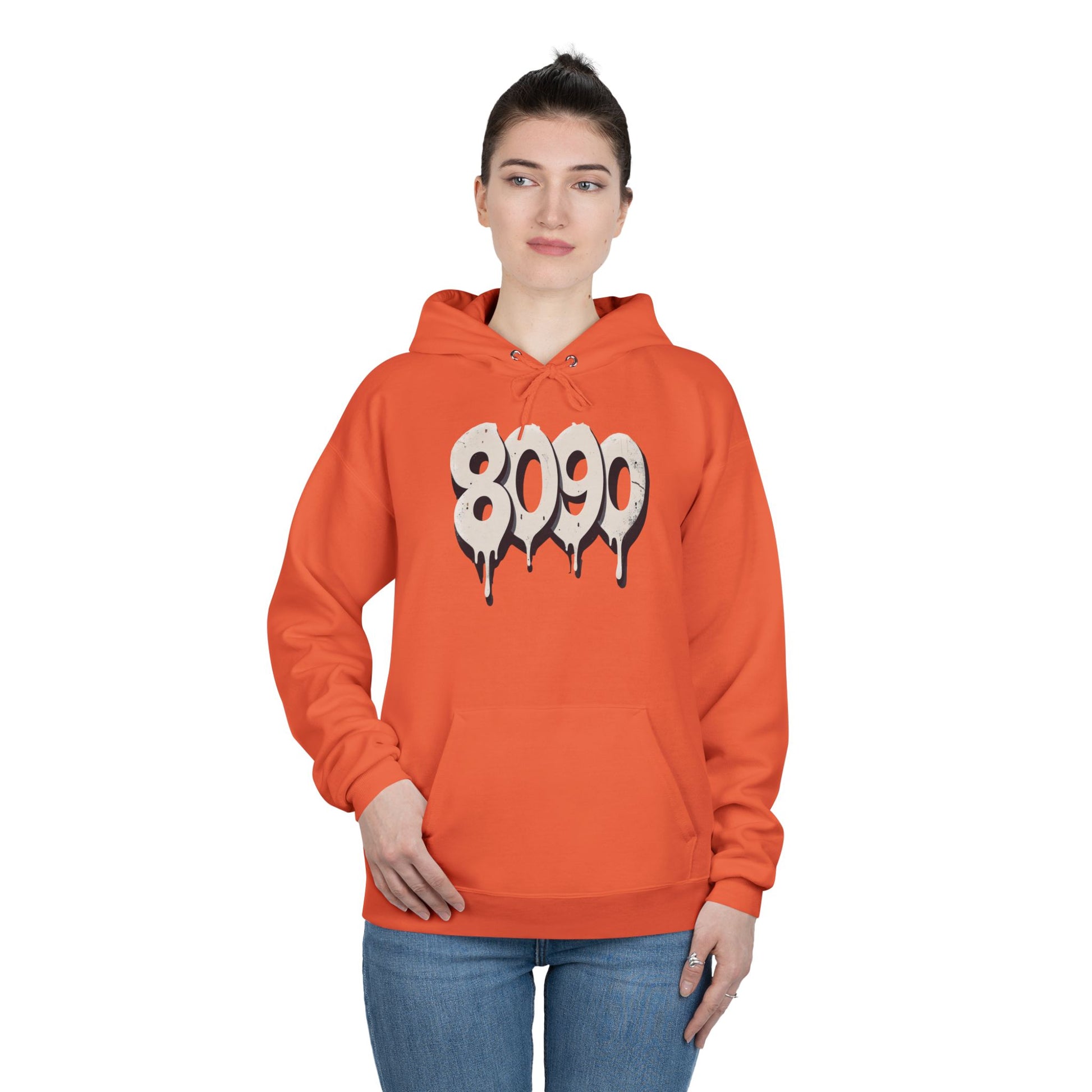 8-0-9-0 Crew Basic Hoodie | Unique Graphic Pullover Sweatshirt for Music Lovers