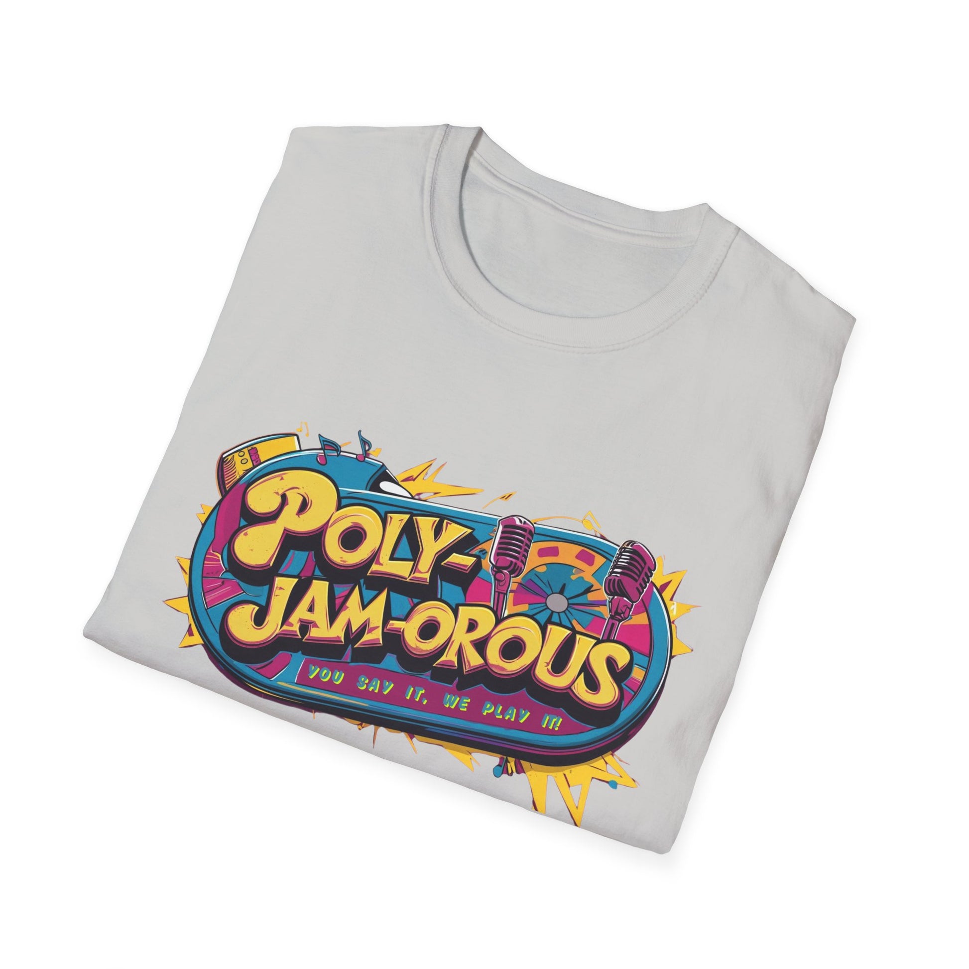 PolyJAMorous Jukebox Graphic T-Shirt, Unisex Softstyle Tee, Casual Wear