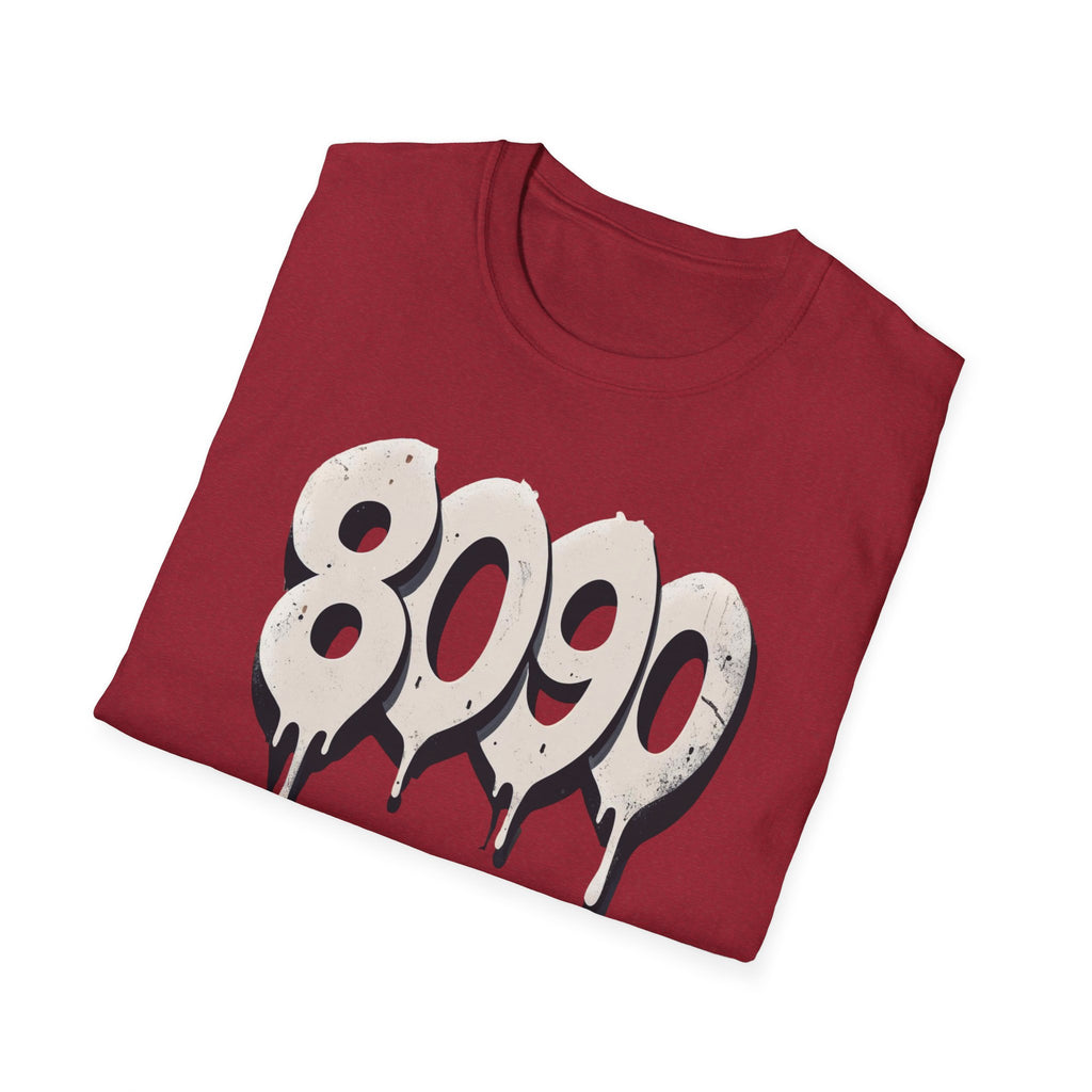 8-0-9-0 Crew Basic Graphic T-Shirt, Unisex Softstyle Tee, Casual Wear