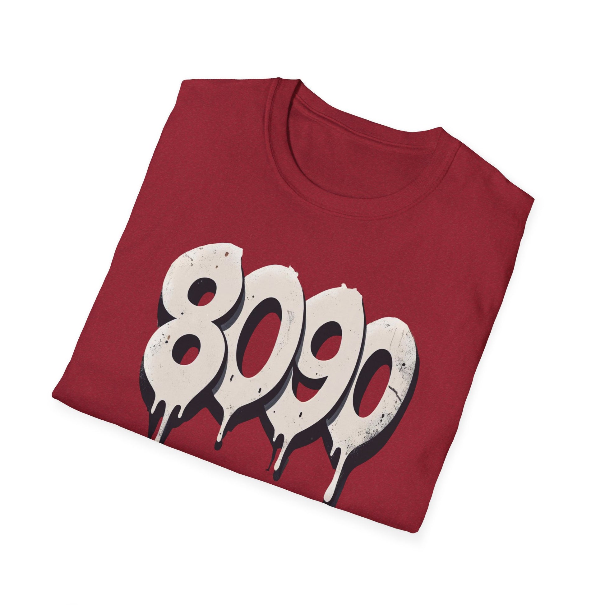8-0-9-0 Crew Basic Graphic T-Shirt, Unisex Softstyle Tee, Casual Wear