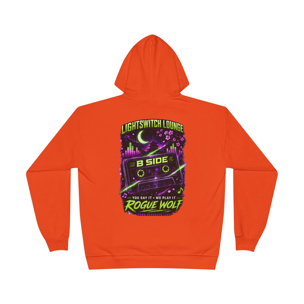 Rogue Wolf 'Lightswitch Lounge' Graphic Hoodie — Retro Neon B-Side Pullover Style 2