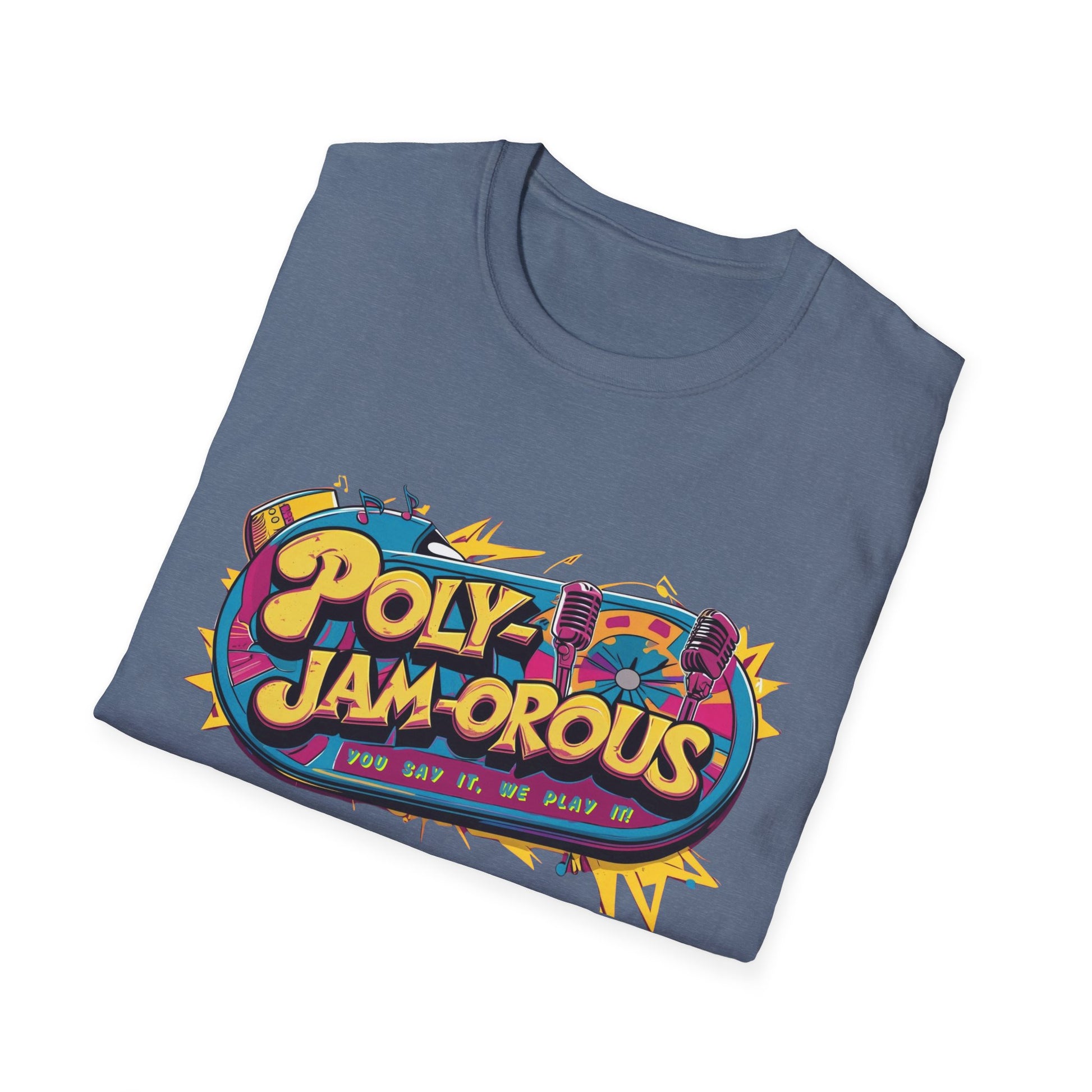 PolyJAMorous Jukebox Graphic T-Shirt, Unisex Softstyle Tee, Casual Wear