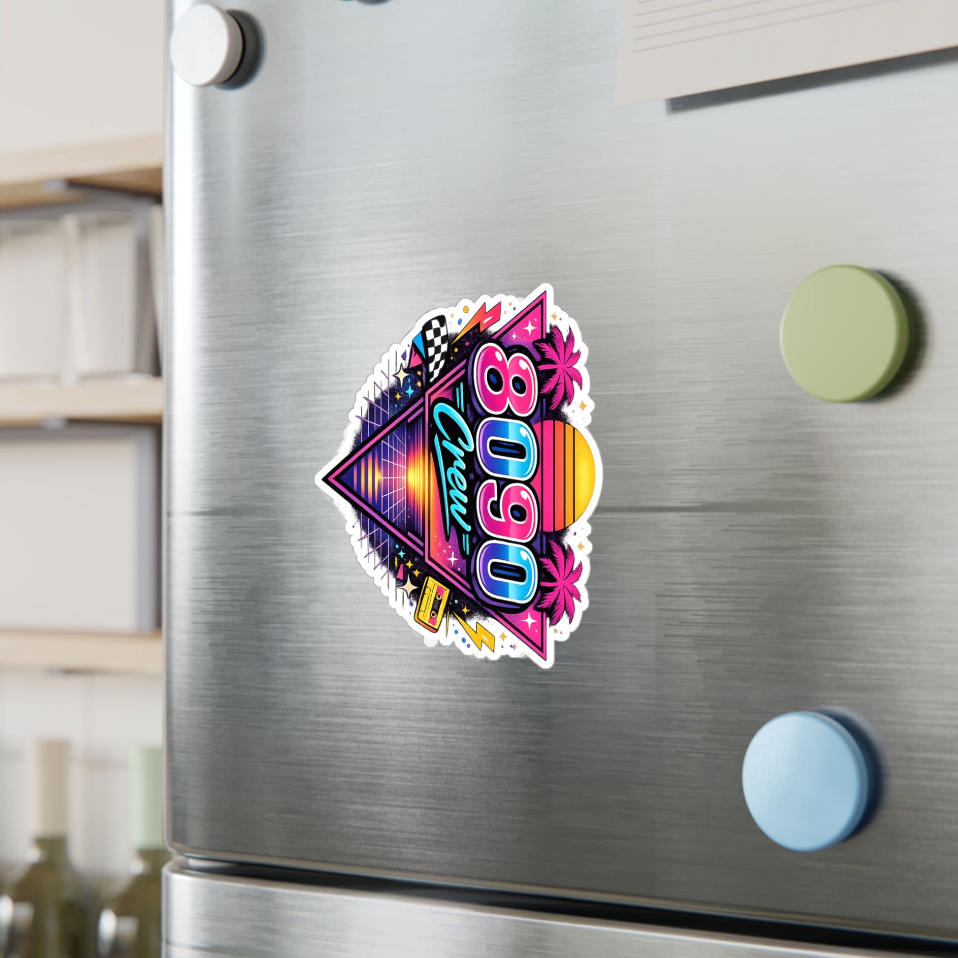 Crew Sticker — 8-0-9-0 for Kenzo's Lightswitch Lounge DJ Livestream (Kiss-Cut Vinyl Decal)
