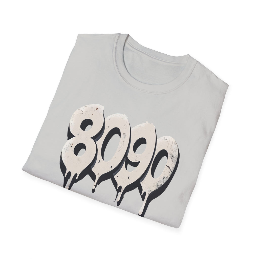 8-0-9-0 Crew Basic Graphic T-Shirt, Unisex Softstyle Tee, Casual Wear