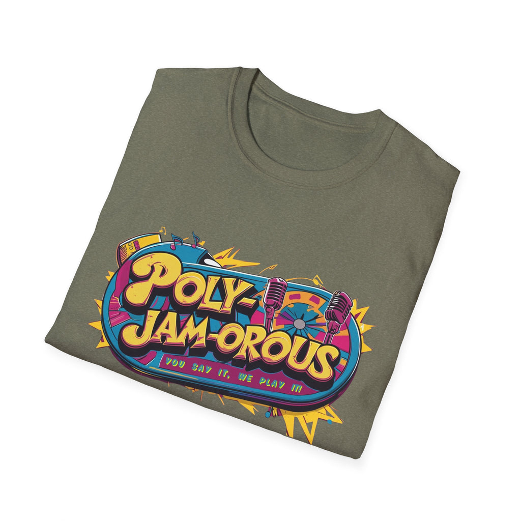 PolyJAMorous Jukebox Graphic T-Shirt, Unisex Softstyle Tee, Casual Wear