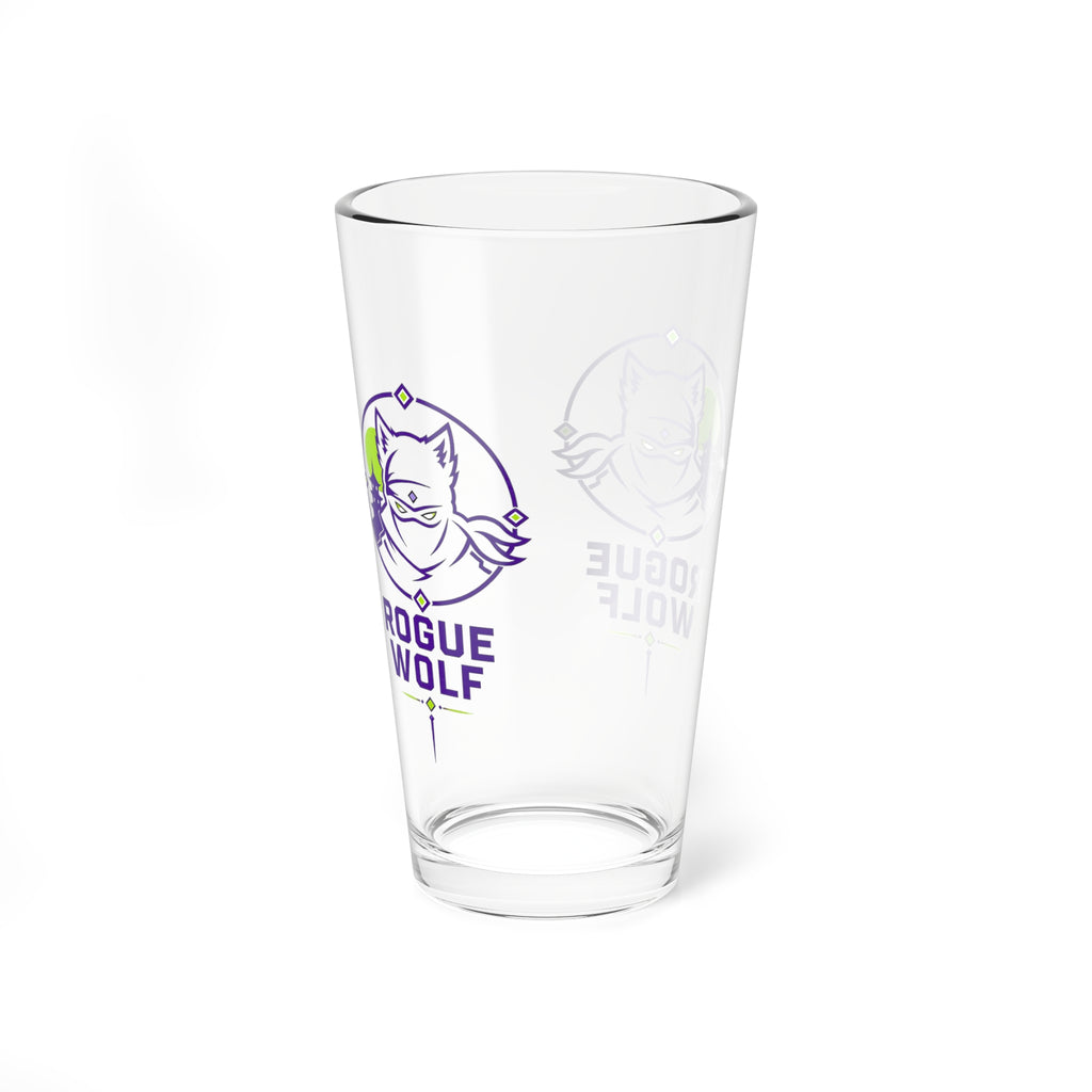 Rogue Wolf 16oz Mixing Glass - Branded Cocktail & Bar Mixer