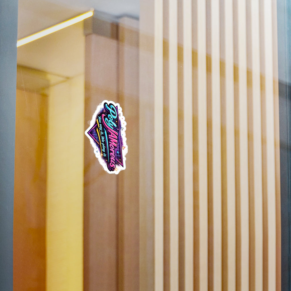 PolyJAMorous Sticker — Kiss-Cut Vinyl Decal for Kenzo Live DJ Stream