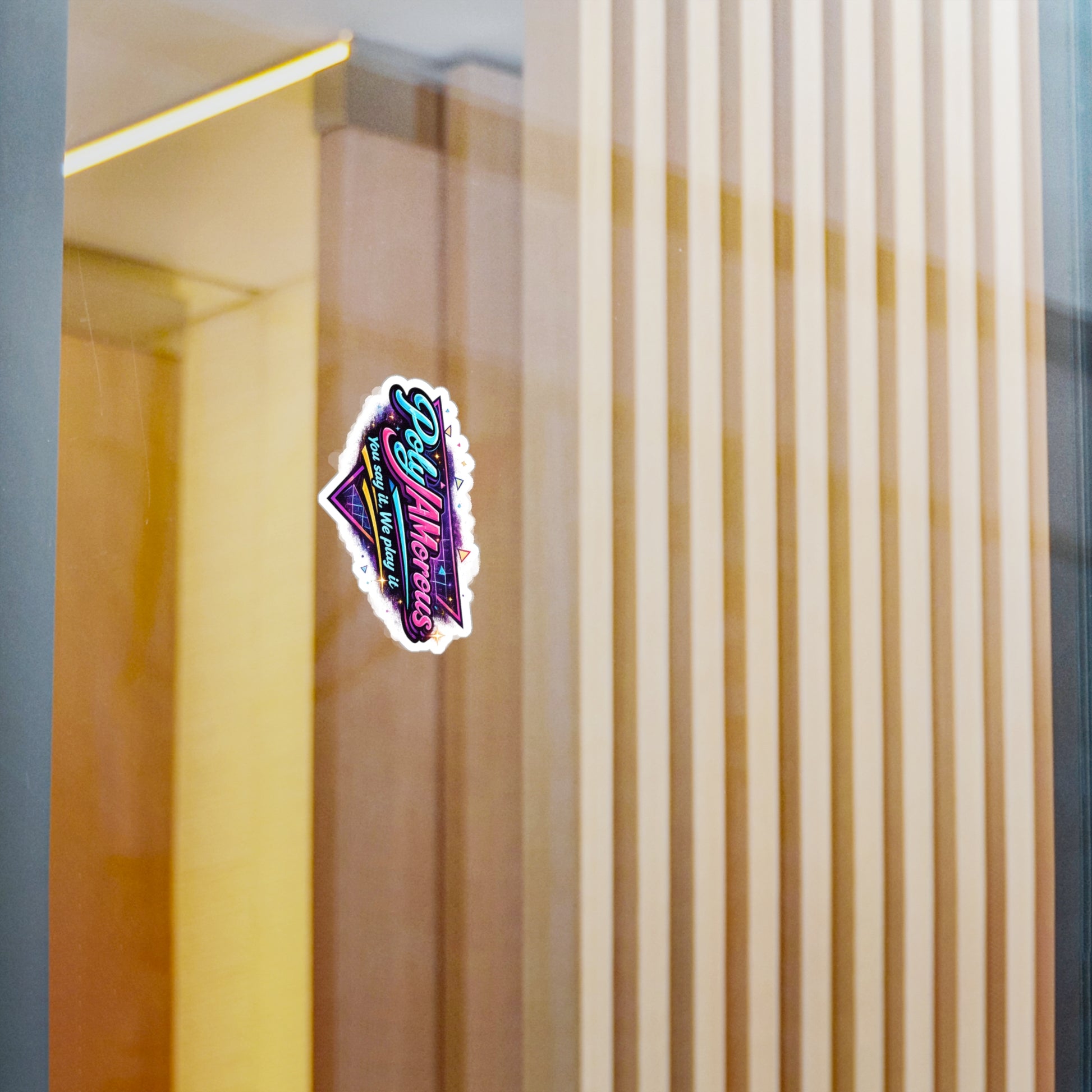 PolyJAMorous Sticker — Kiss-Cut Vinyl Decal for Kenzo Live DJ Stream