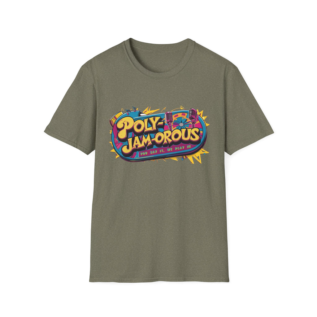 PolyJAMorous Jukebox Graphic T-Shirt, Unisex Softstyle Tee, Casual Wear