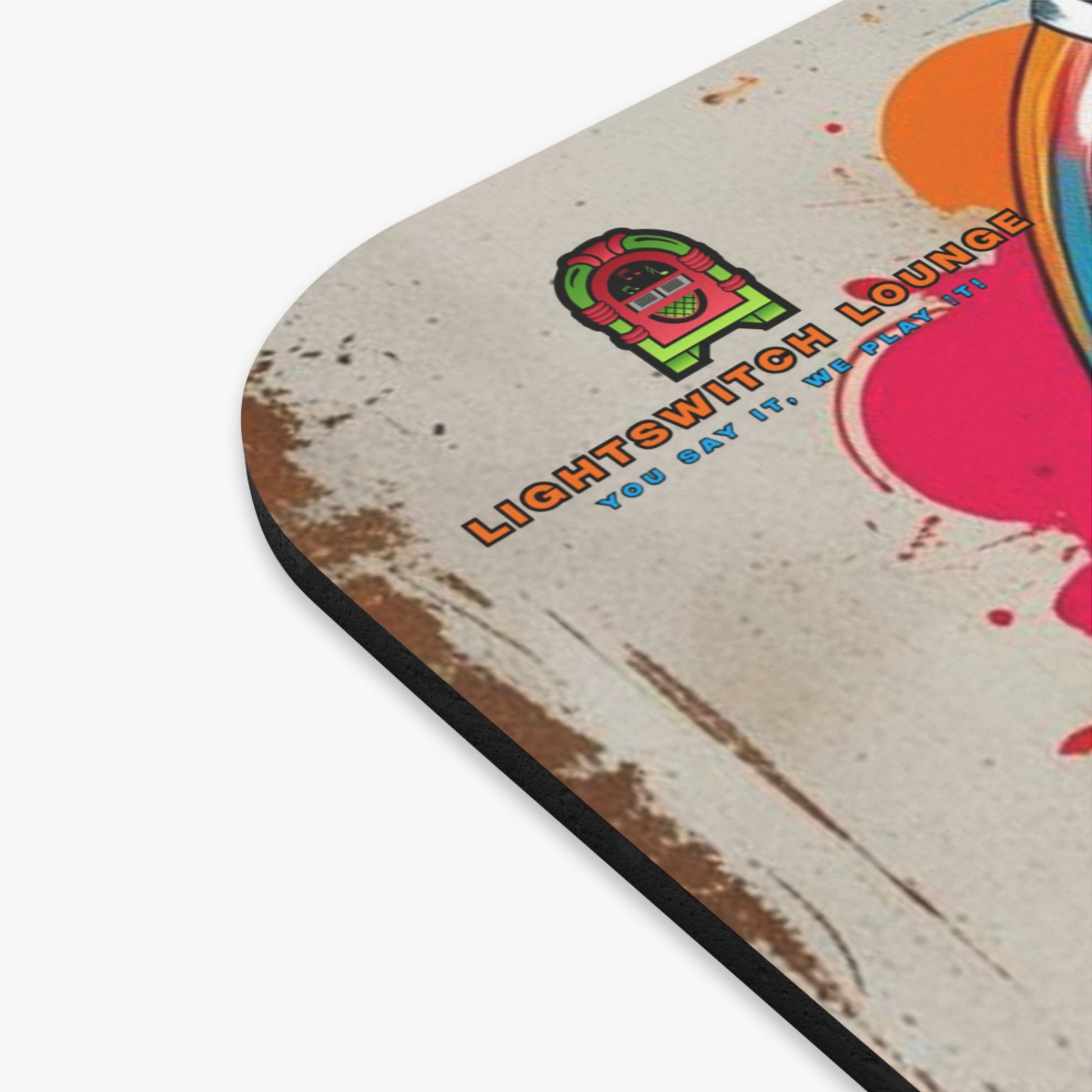 Colorful Retro Jukebox Mouse Pad, Gaming Desk Accessory, Gift for Music Lovers, Home Office Decor, Retro Vibes