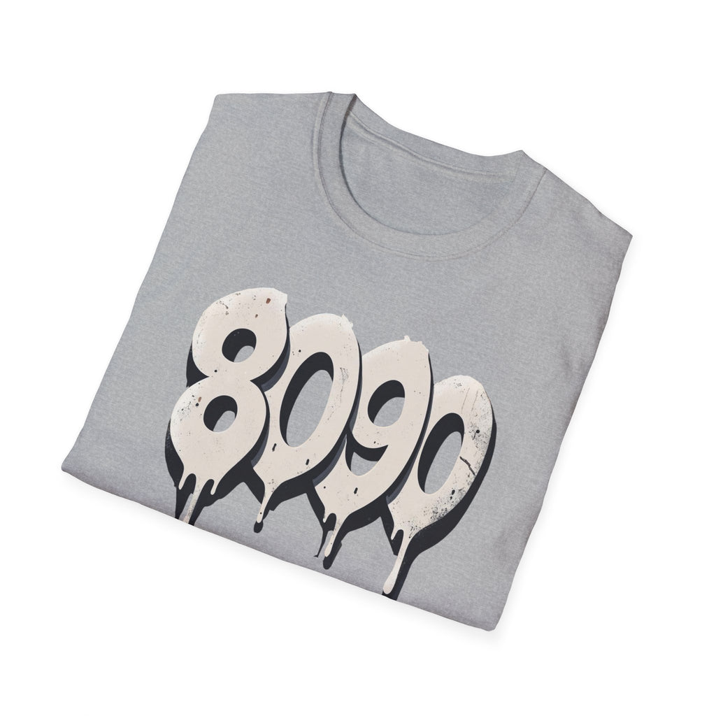 8-0-9-0 Crew Basic Graphic T-Shirt, Unisex Softstyle Tee, Casual Wear