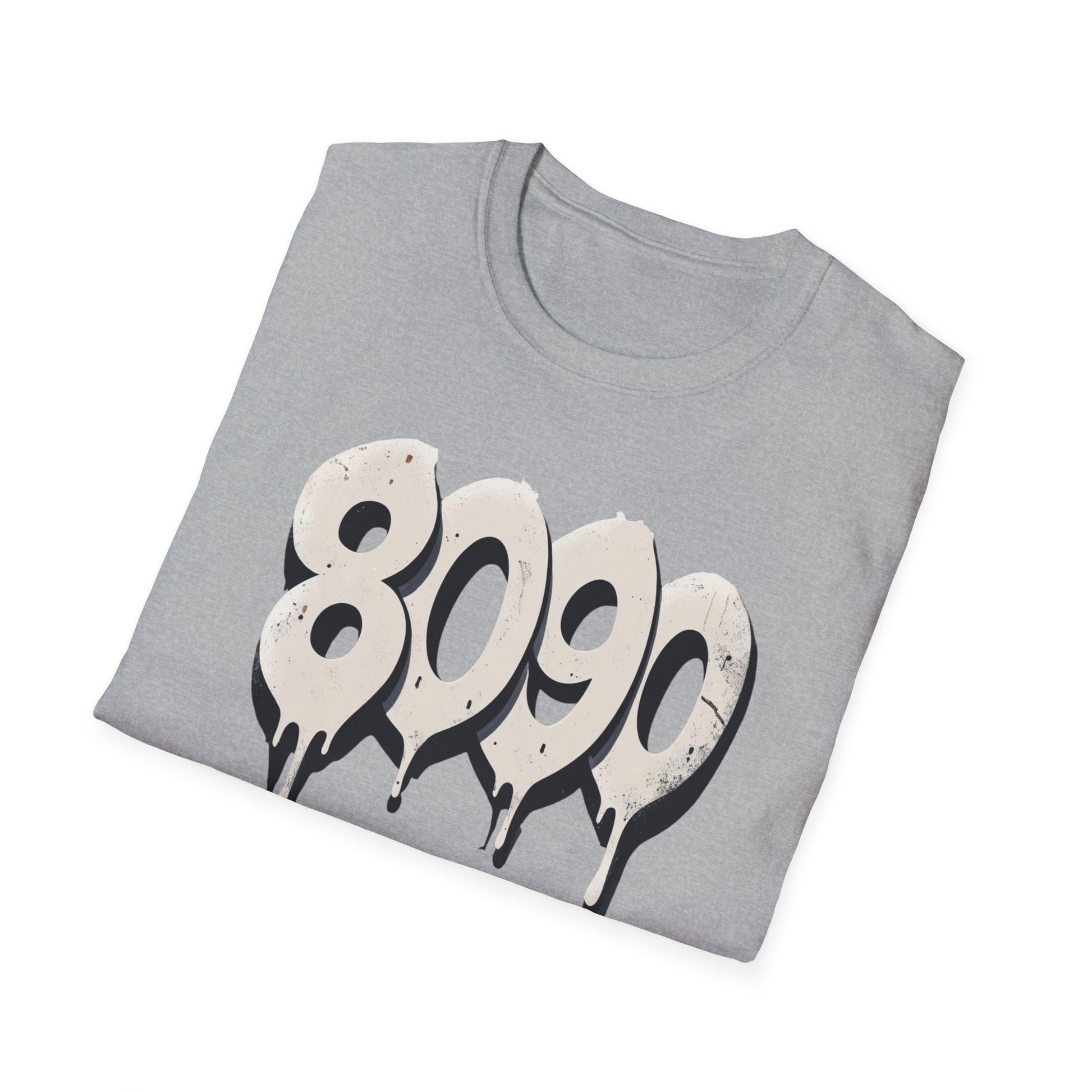 8-0-9-0 Crew Basic Graphic T-Shirt, Unisex Softstyle Tee, Casual Wear