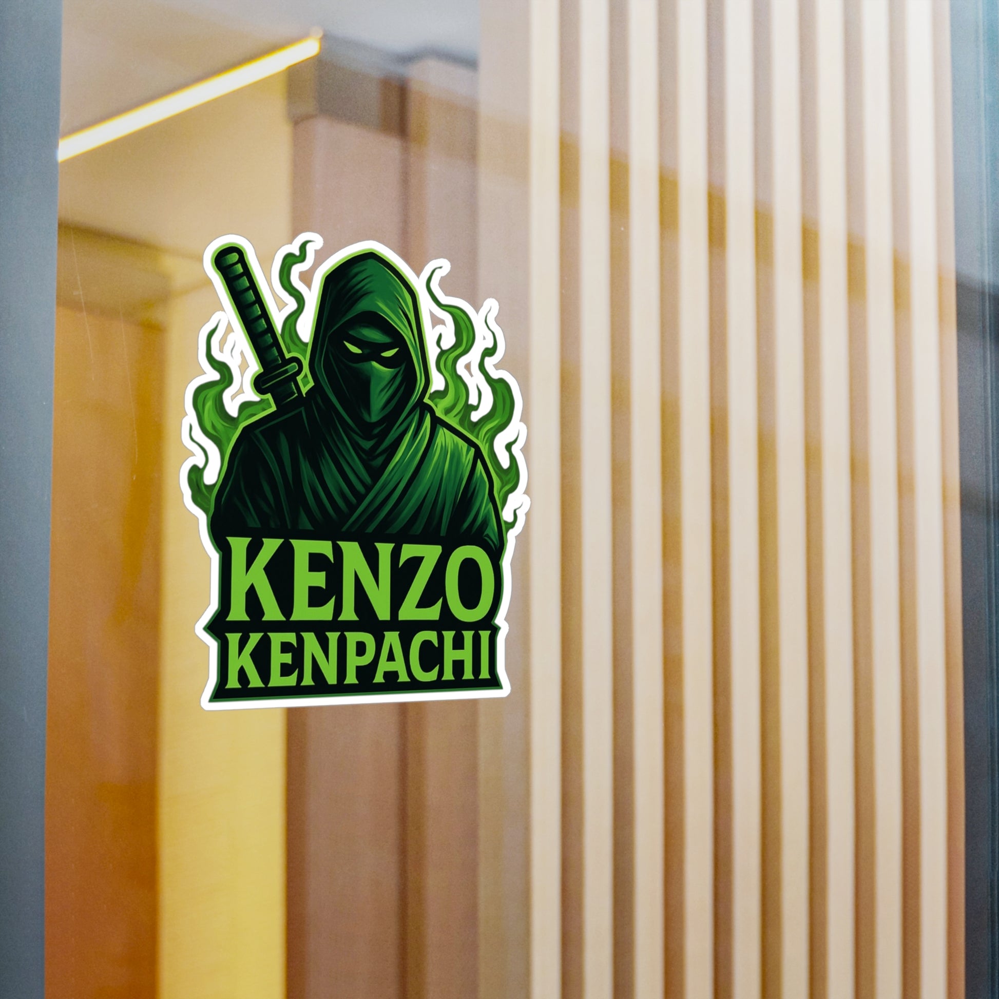 Kenzo Kenpachi Vinyl Decals | Anime Wall Art, Stickers for Fans, Home Decor, Laptop Decoration, Gift Ideas