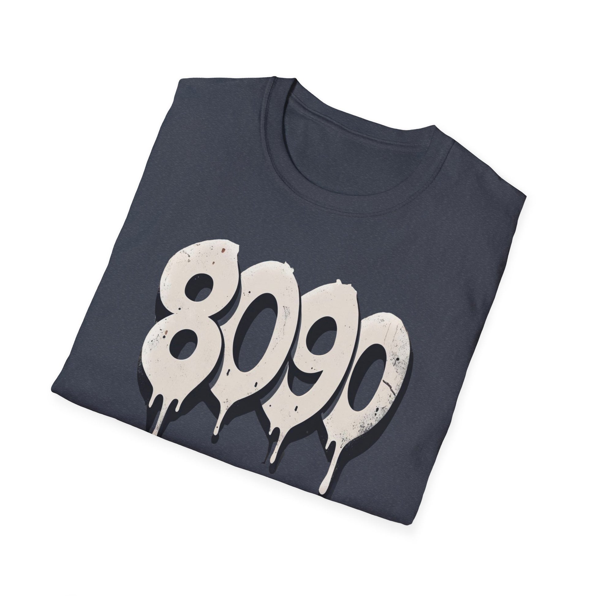 8-0-9-0 Crew Basic Graphic T-Shirt, Unisex Softstyle Tee, Casual Wear