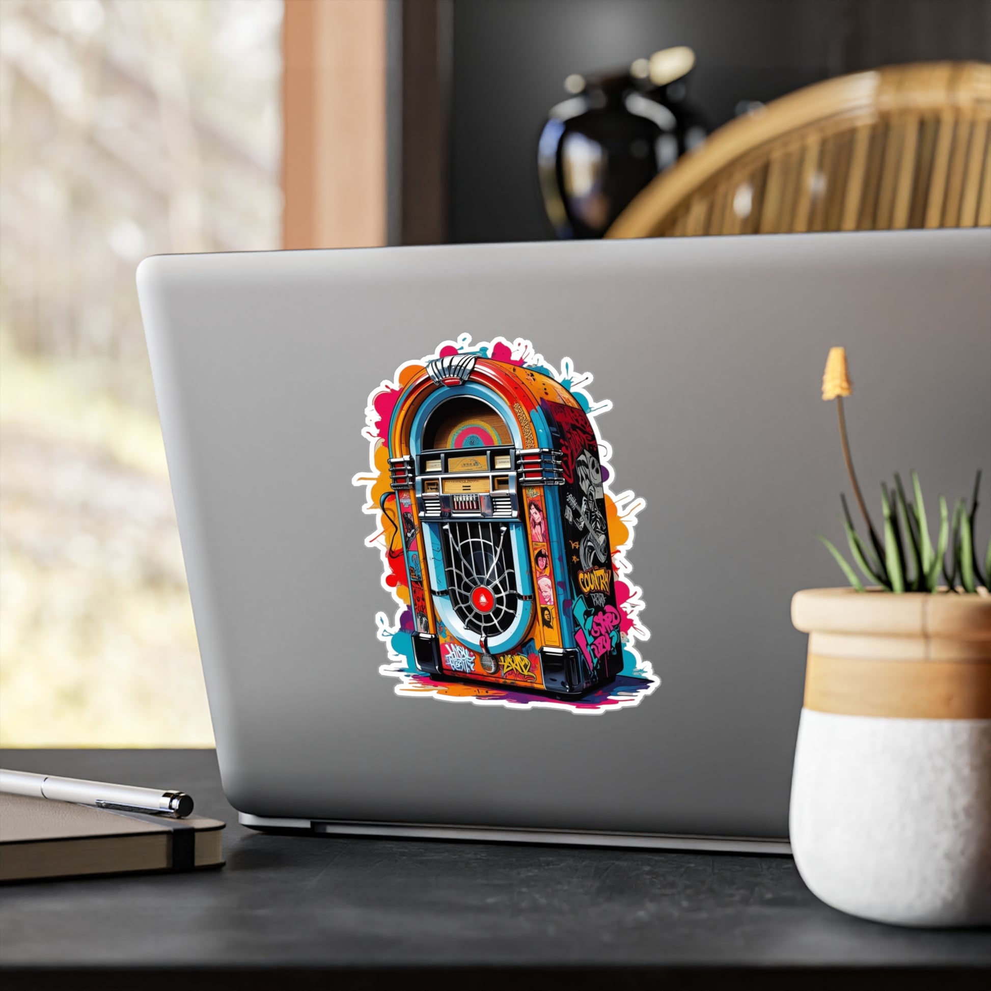 Jukebox Vinyl Decals | Anime Wall Art, Stickers for Fans, Home Decor, Laptop Decoration, Gift Ideas