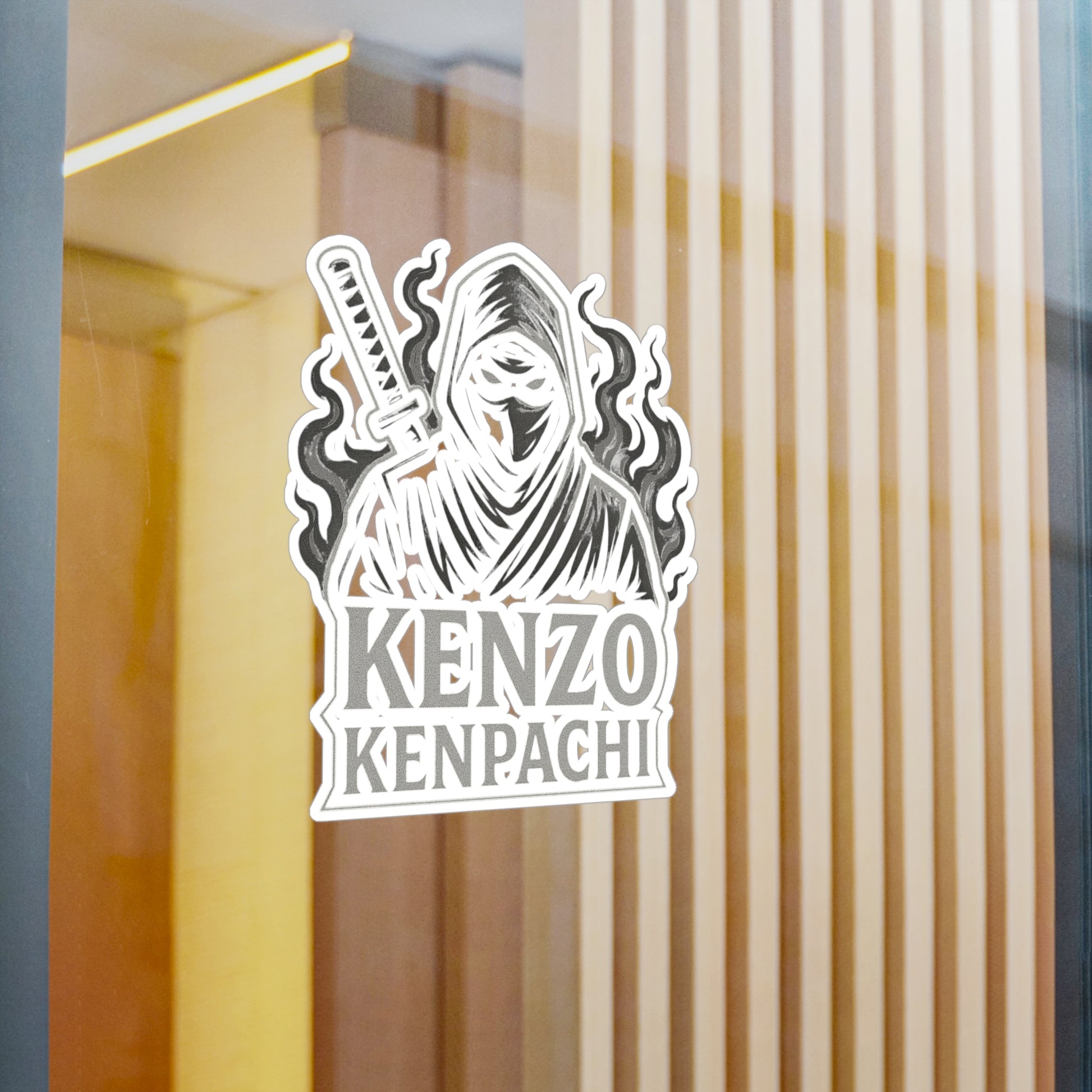 Kenzo Kenpachi Vinyl Decals | Anime Wall Art, Stickers for Fans, Home Decor, Laptop Decoration, Gift Ideas