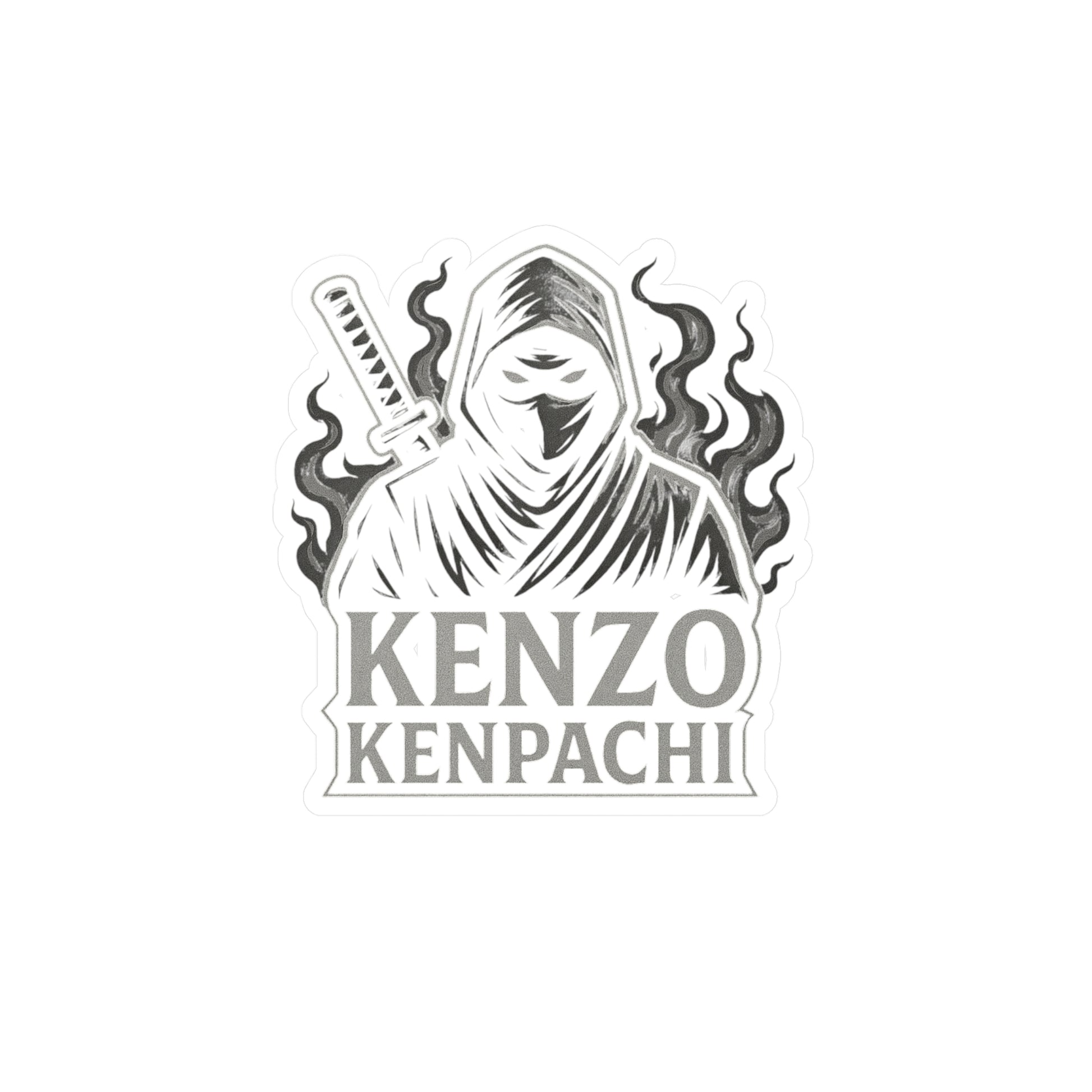 Kenzo Kenpachi Vinyl Decals | Anime Wall Art, Stickers for Fans, Home Decor, Laptop Decoration, Gift Ideas