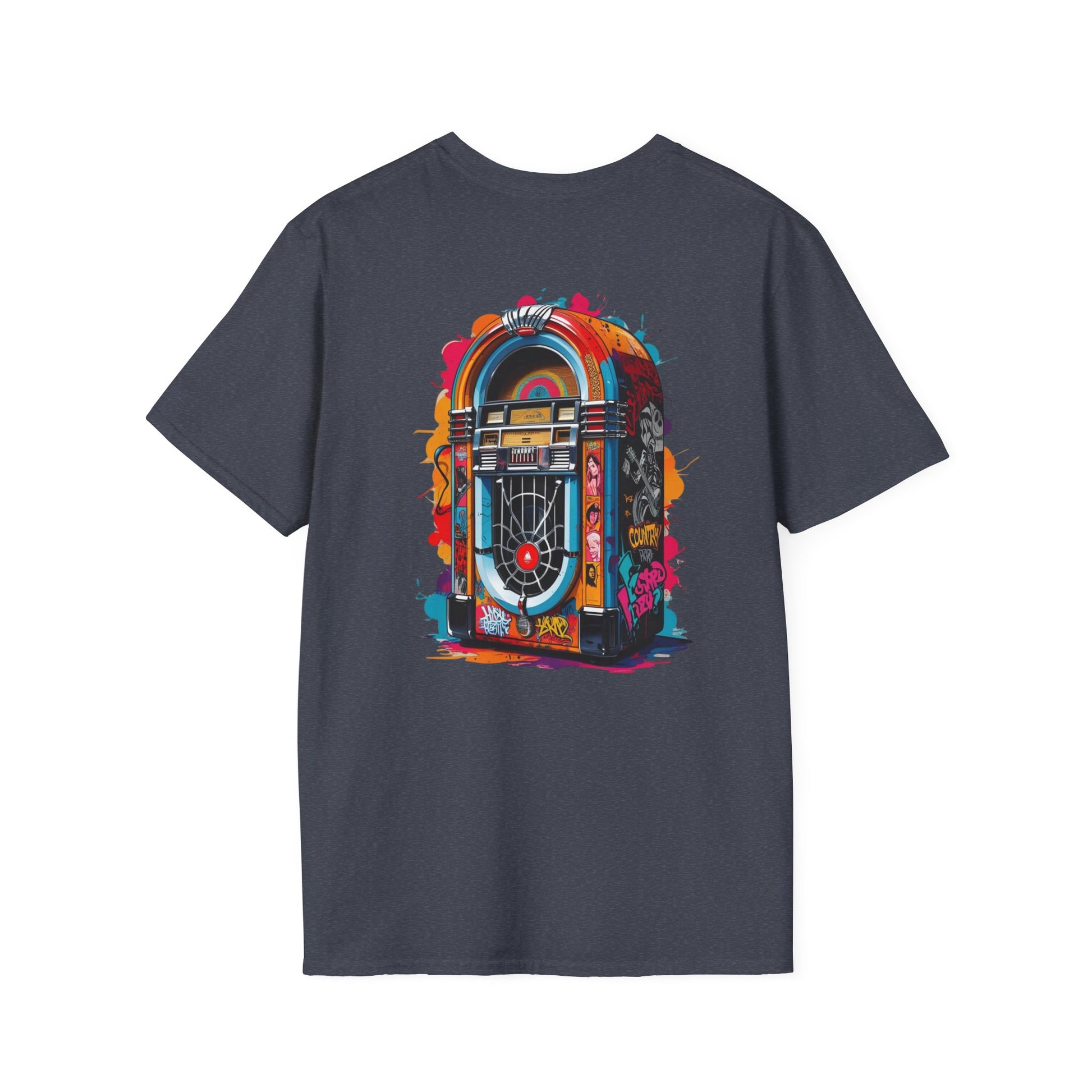 PolyJAMorous Jukebox Graphic T-Shirt, Unisex Softstyle Tee, Casual Wear