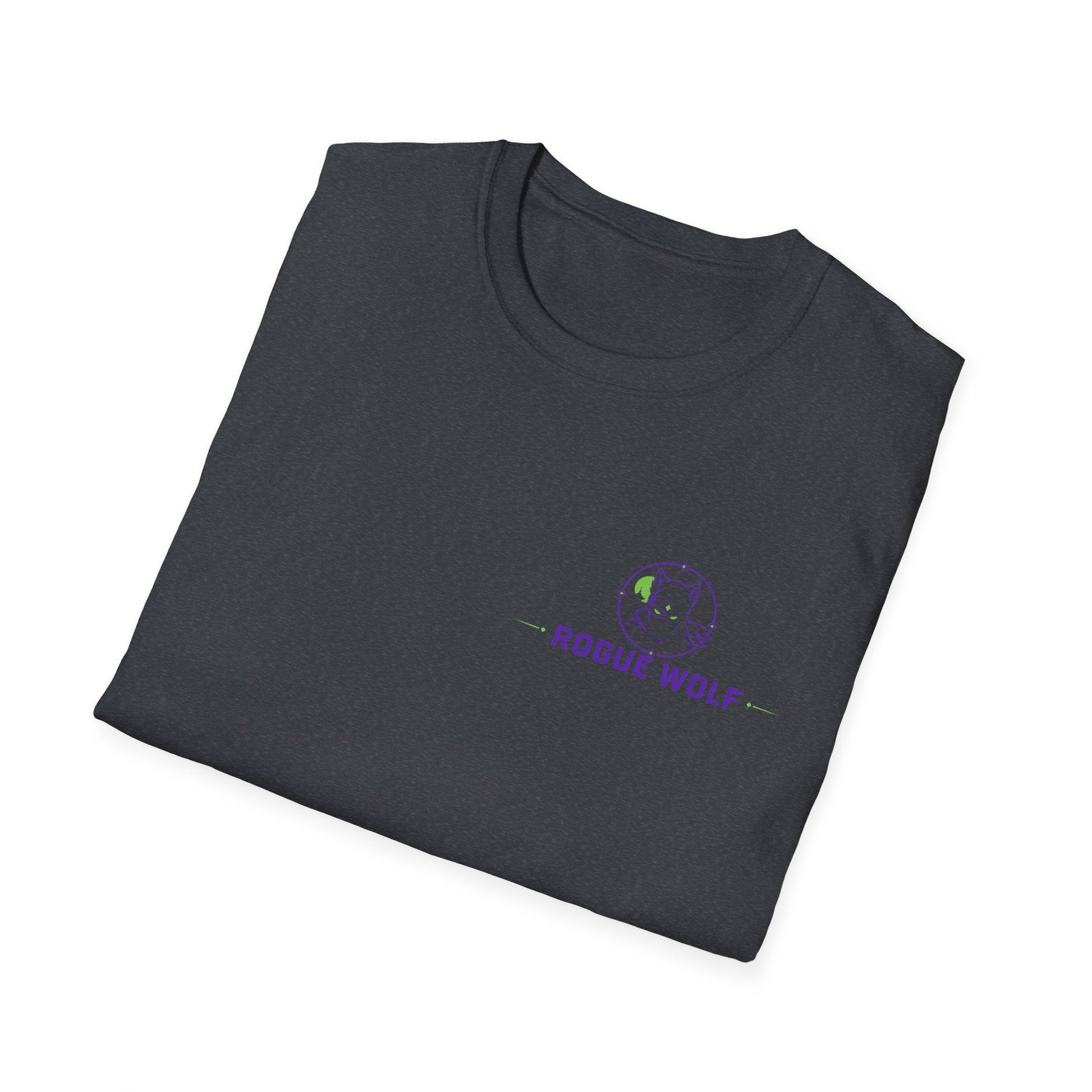 Rogue Wolf Retro Asia Graphic Music T-Shirt, Unisex Softstyle Tee, Casual Wear