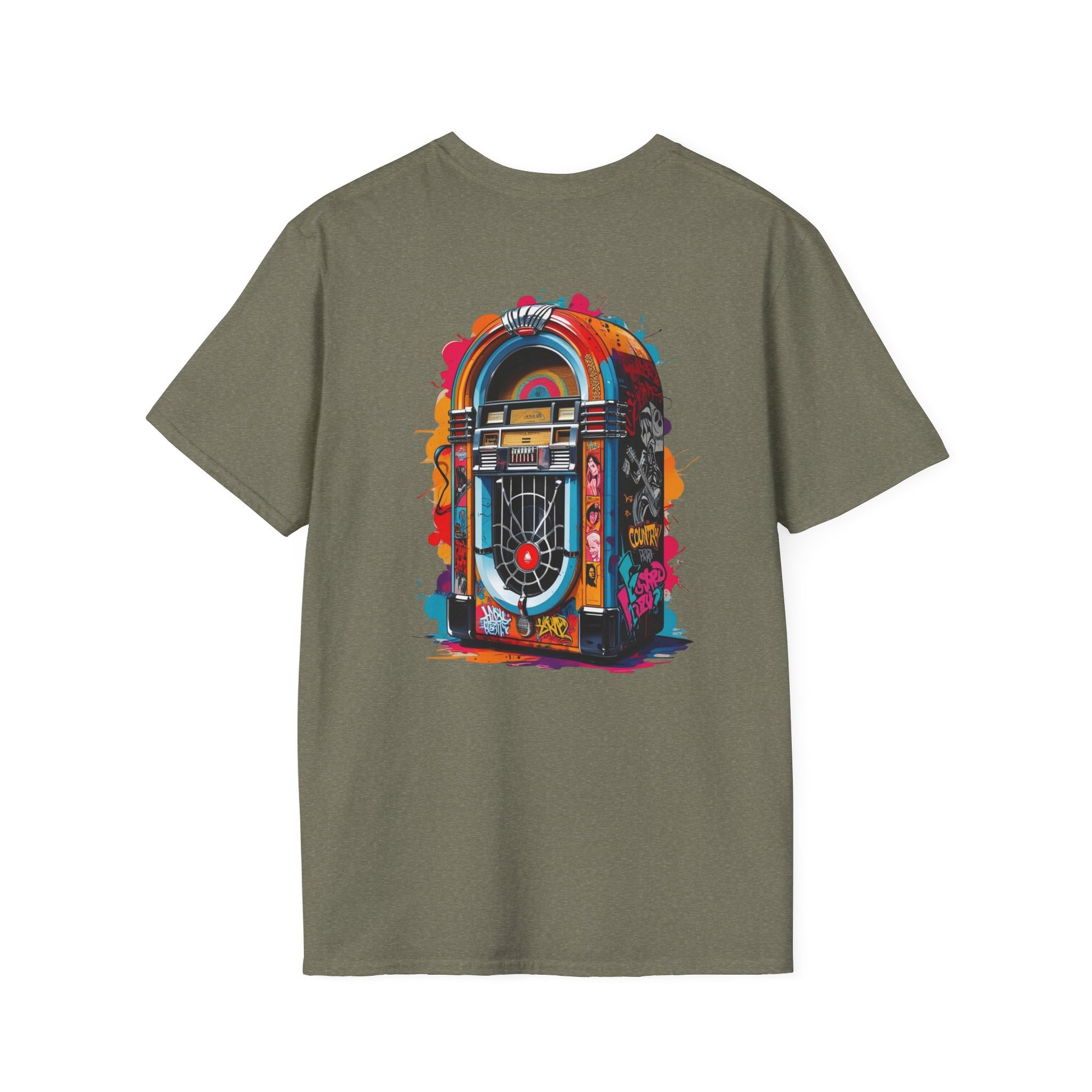 PolyJAMorous Jukebox Graphic T-Shirt, Unisex Softstyle Tee, Casual Wear