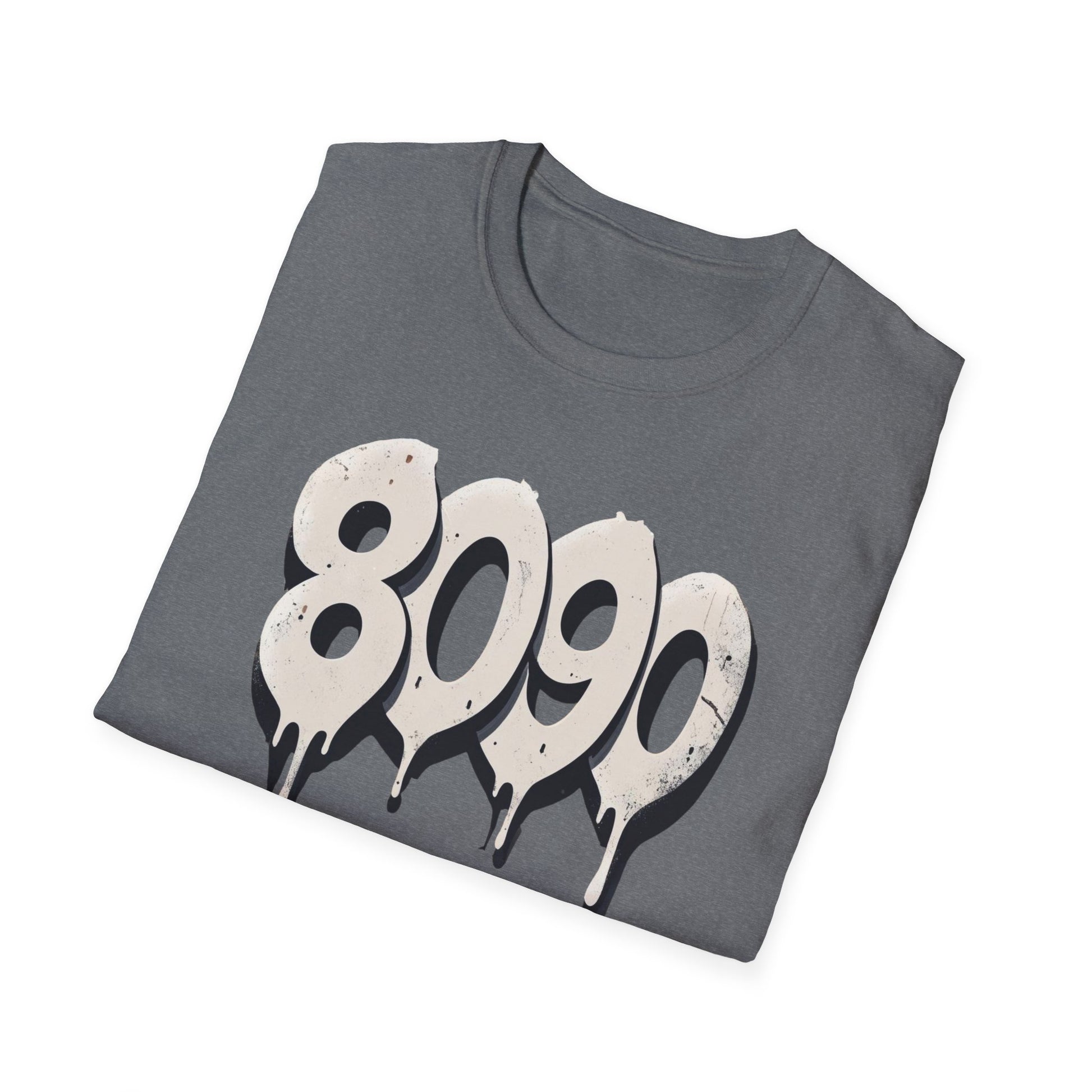 8-0-9-0 Crew Basic Graphic T-Shirt, Unisex Softstyle Tee, Casual Wear