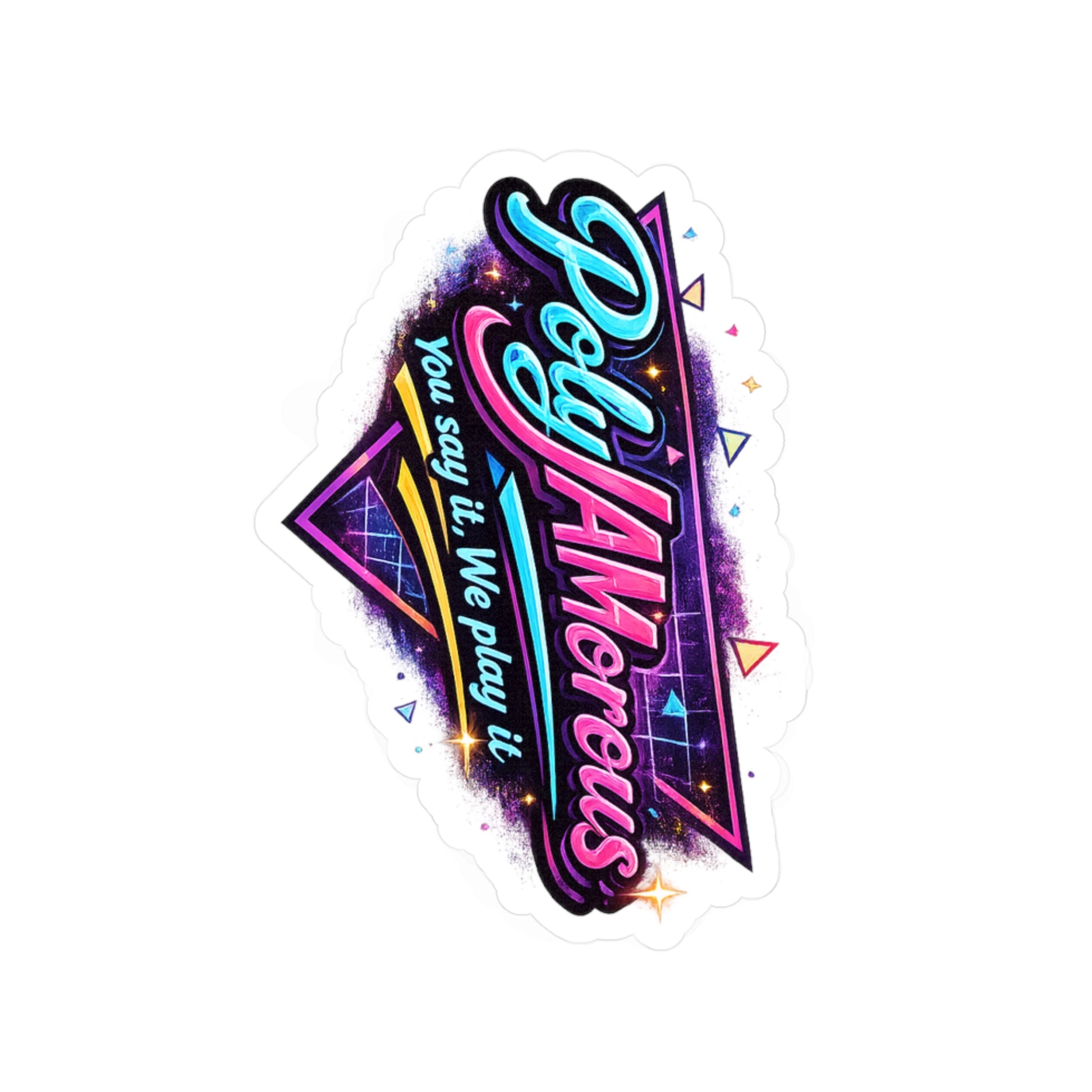 PolyJAMorous Sticker — Kiss-Cut Vinyl Decal for Kenzo Live DJ Stream