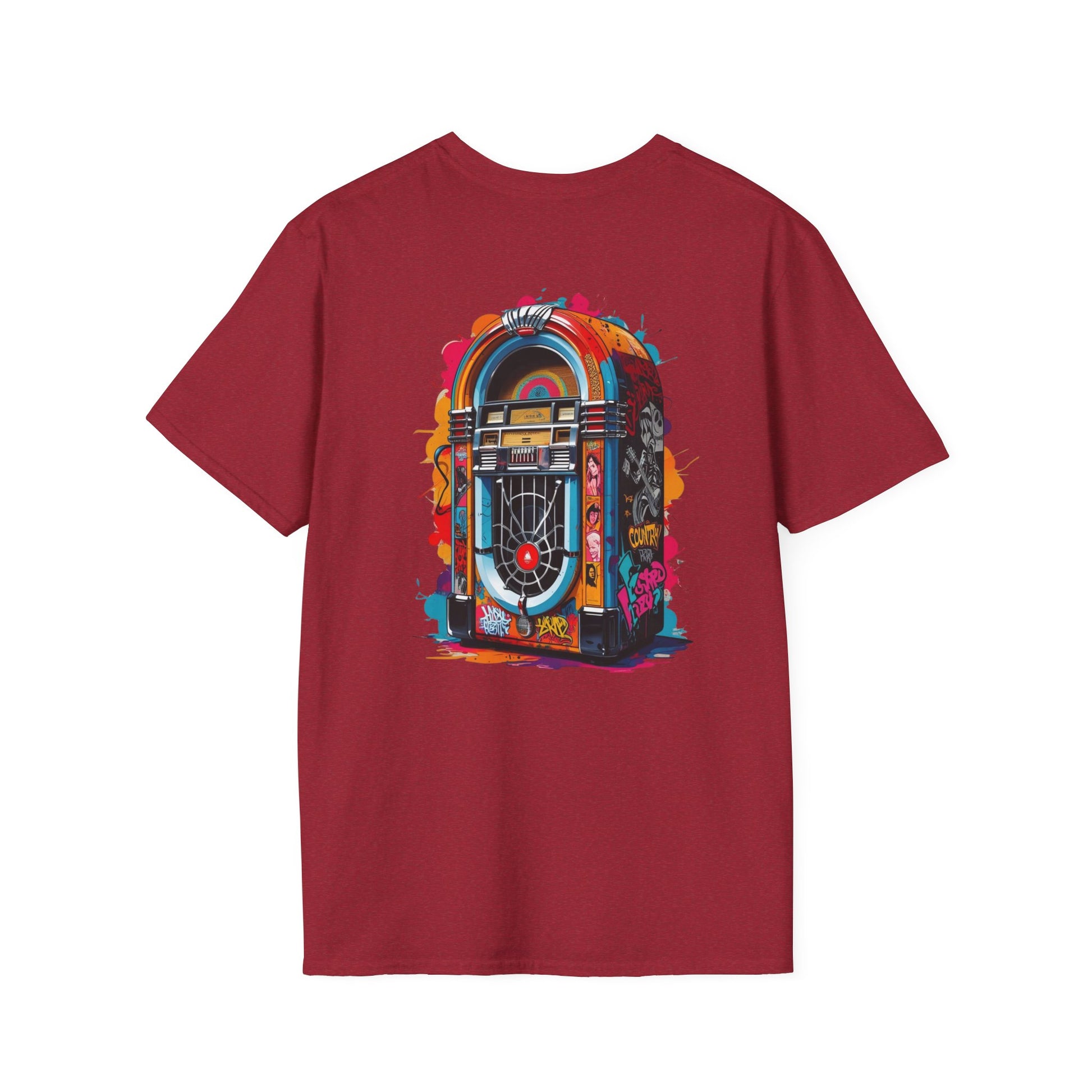 PolyJAMorous Jukebox Graphic T-Shirt, Unisex Softstyle Tee, Casual Wear